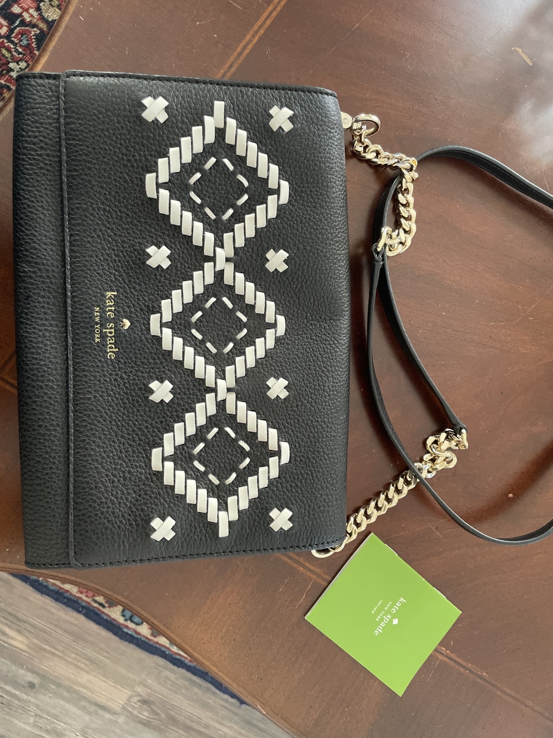 Kate Spade New York Black Leather Crossbody Bag