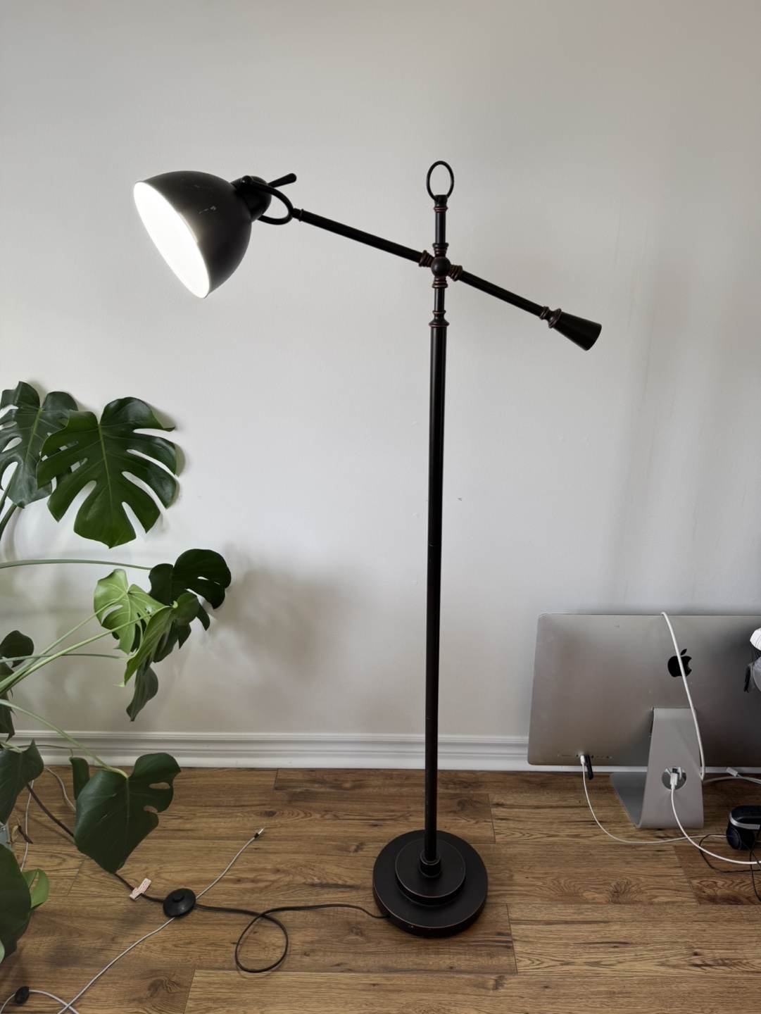 Black Adjustable Floor Lamp