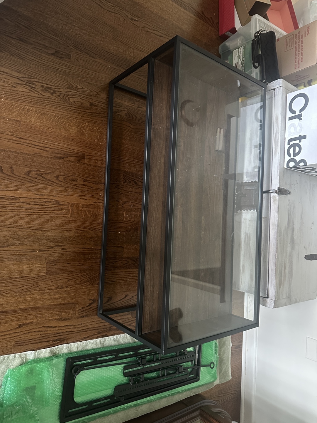 Glass top rectangle coffee table - photo 3