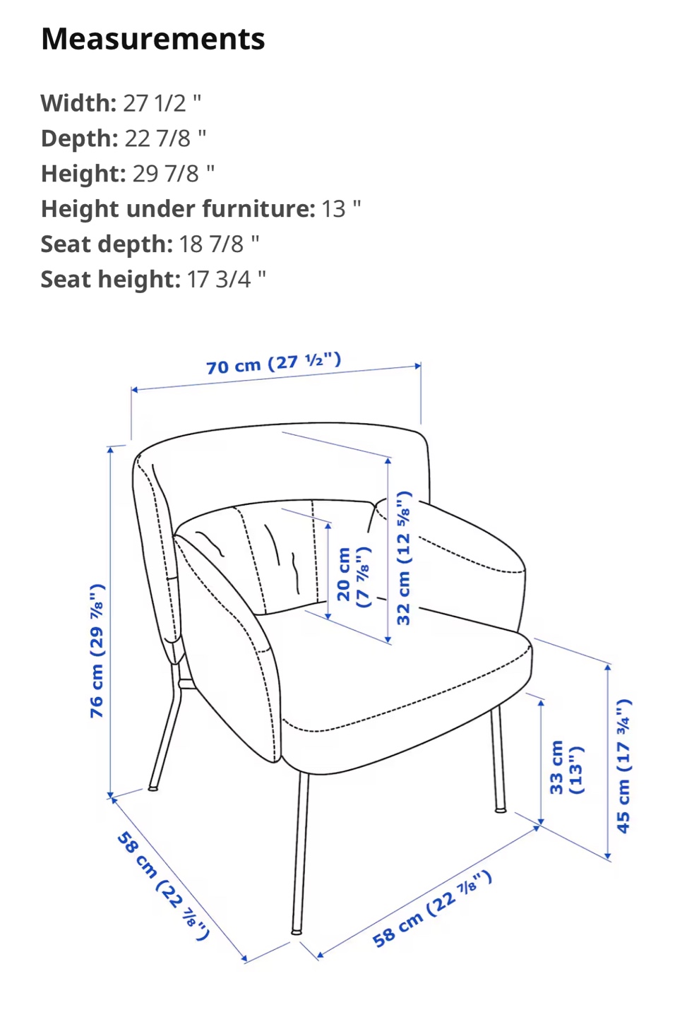 IKEA BINGSTA Armchair - Gray - photo 2