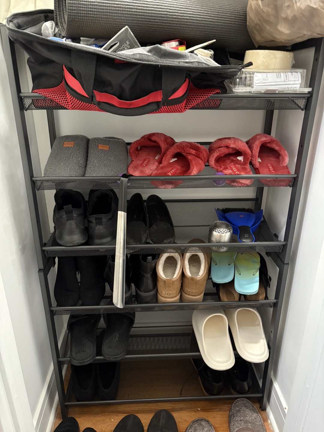5-Tier Metal Shoe Rack Organizer