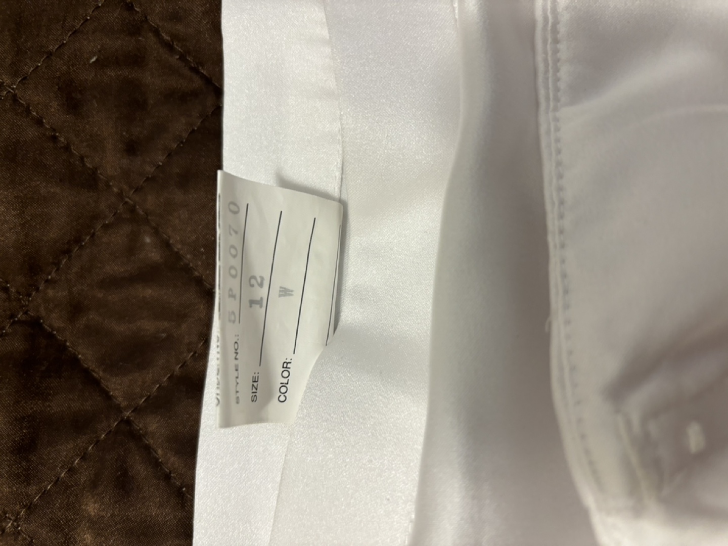 White Beaded Two-Piece Formal Dress, Size 12 - photo 3