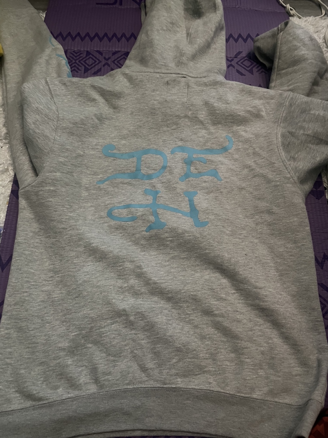Ed Hardy Grey Hoodie Size Small - photo 2