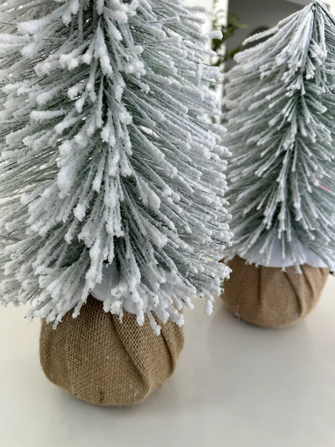 Set of Two Mini Snow-Covered Christmas Trees image indicator(2)