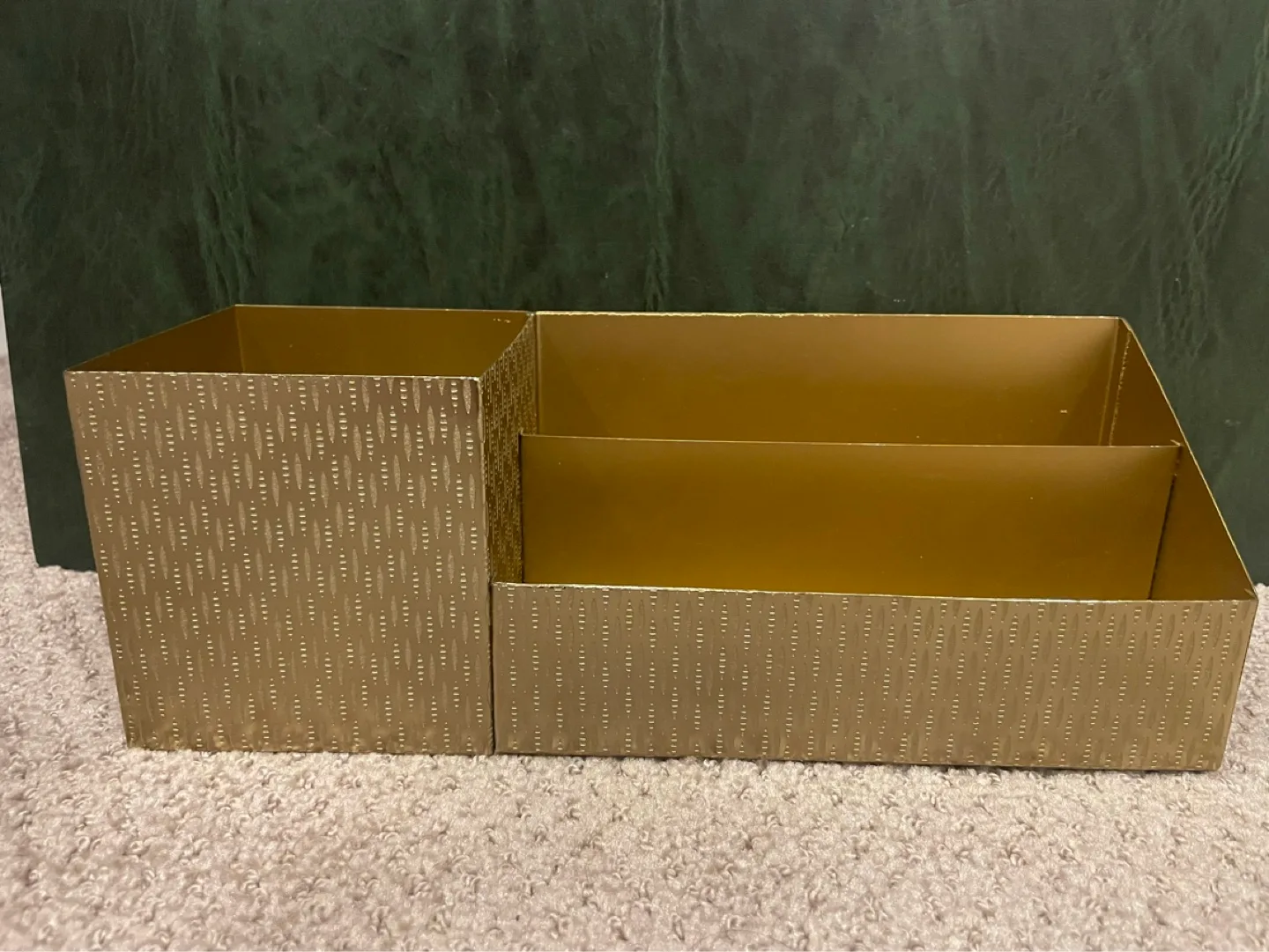 Gold Metal Desk Organizer thumbnail