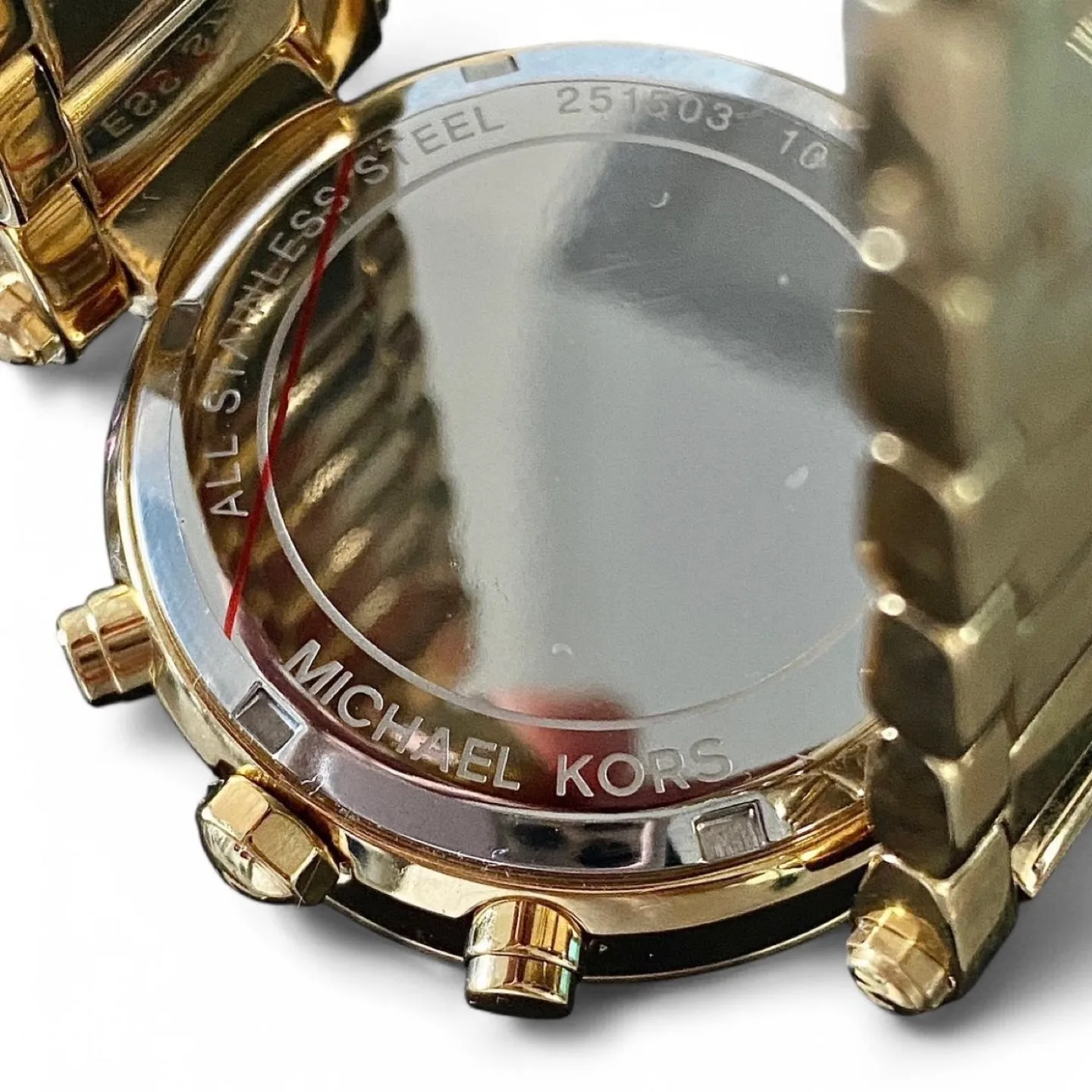 Michael Kors Gold Chronograph Watch image indicator(7)