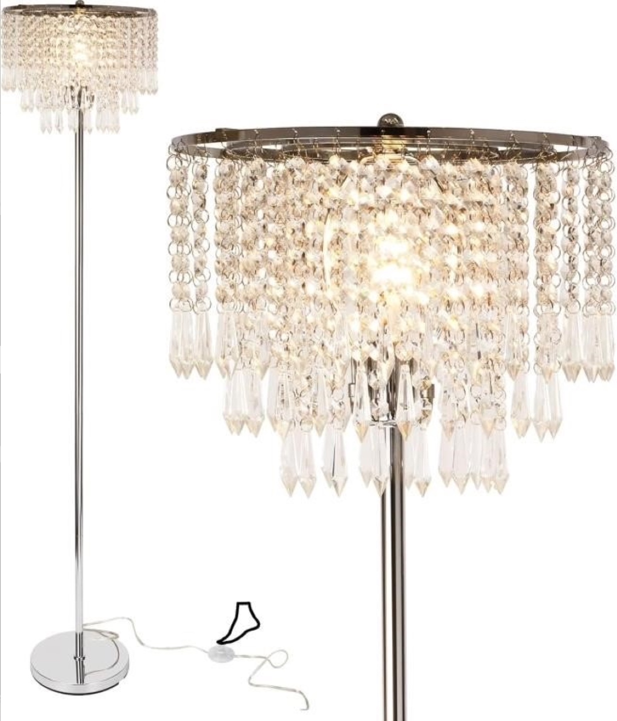 SmileCome Crystal Floor Lamp LSC004