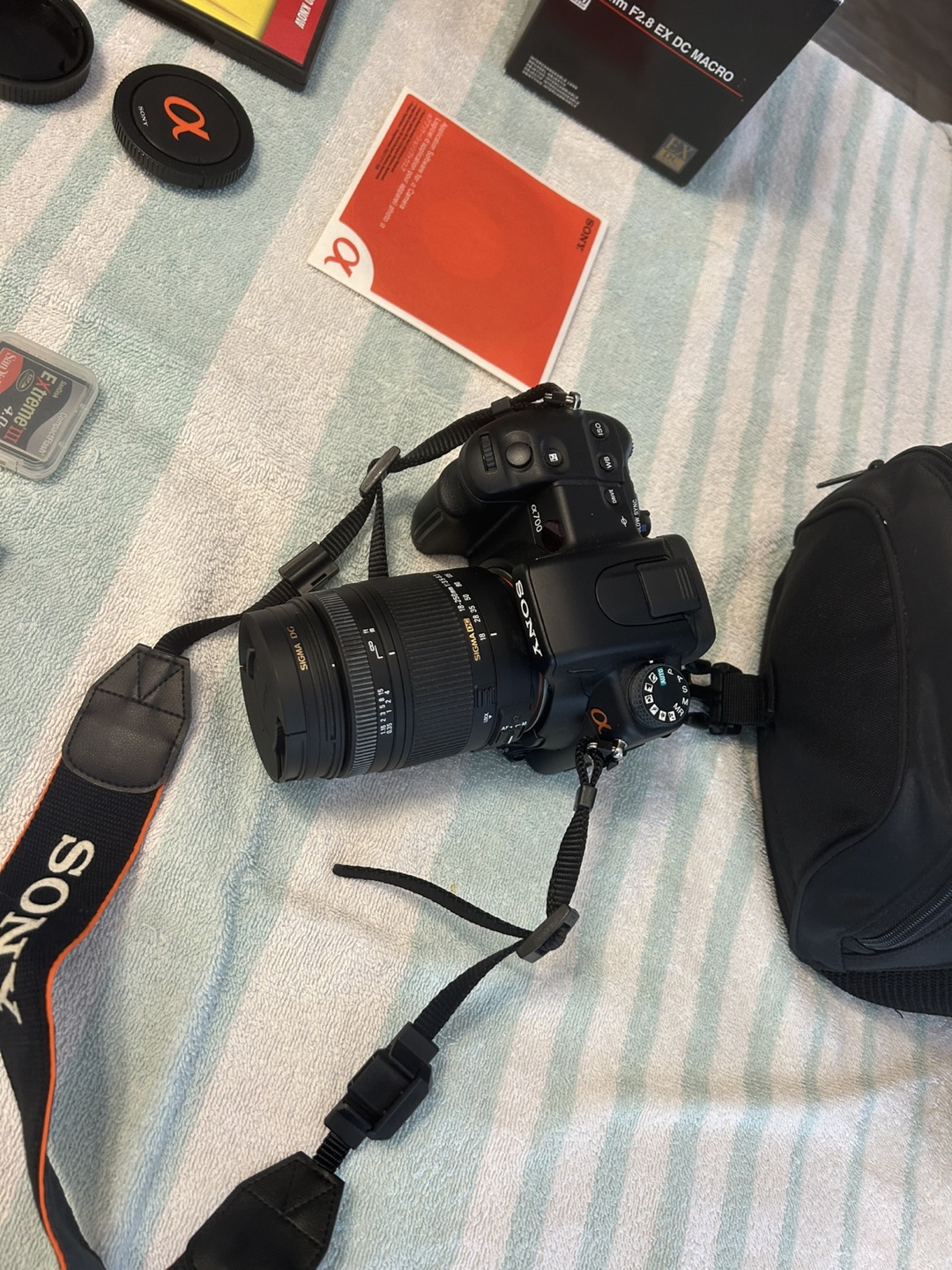 Sony Alpha DSLR Camera with Sigma 18-50mm Lens