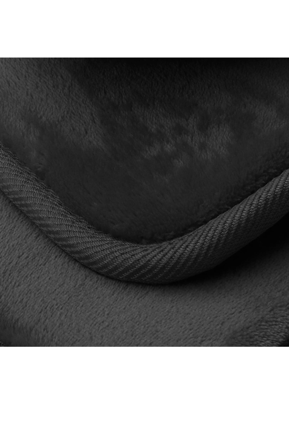 3-Piece Black Bathroom Rug Set - Ultra-Plush Velvet, Memory Foam - photo 5
