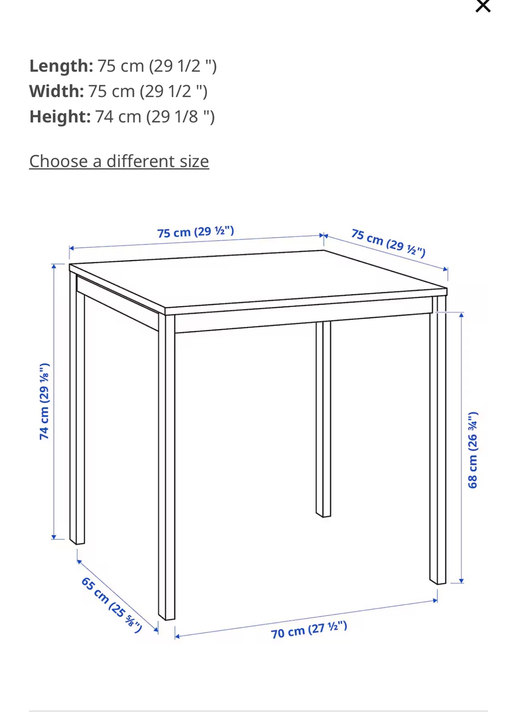 IKEA White Square Table 💚🥕 - photo 3