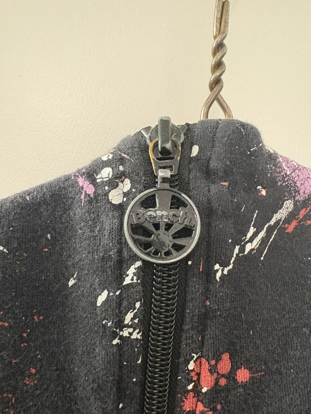 Bench Women's Zip-Up Hoodie Jacket, Paint Splatter Print image indicator(3)