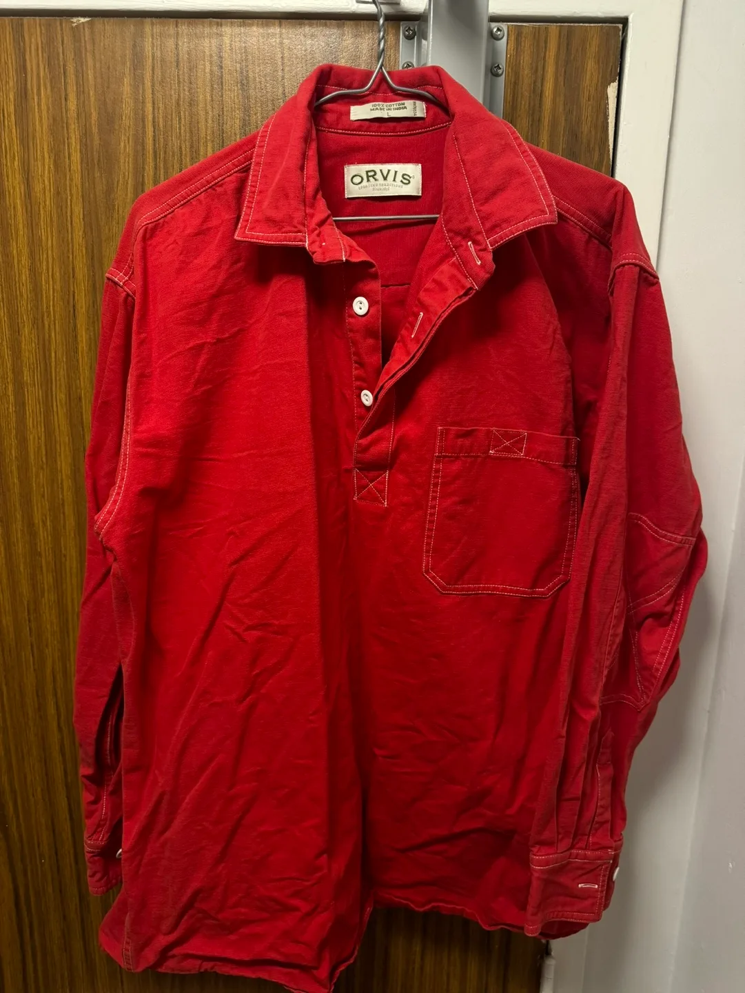 Vintage Orvis Men's Red Rudby Shirt thumbnail