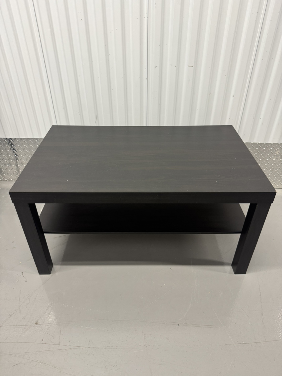 Free delivery Dark Brown Coffee Table with Shelf