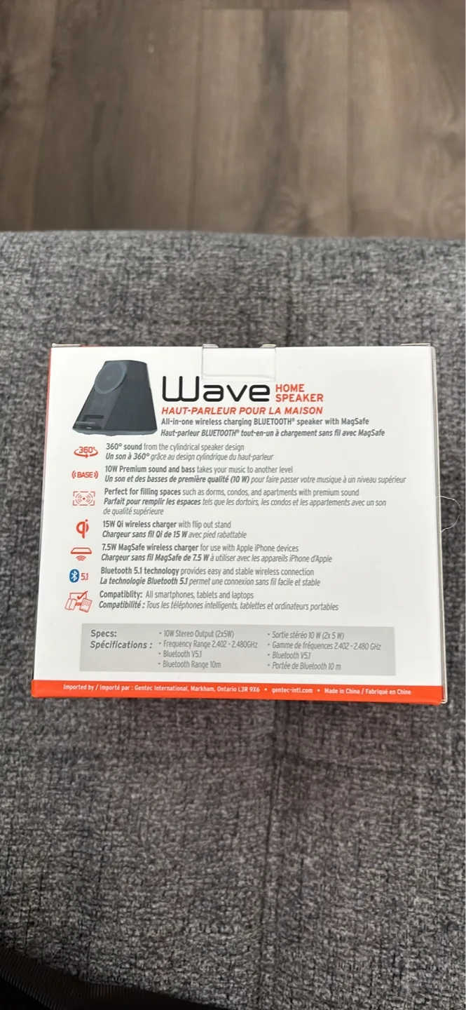 iQ Wave Home Speaker - Bluetooth 360° Sound image indicator(2)