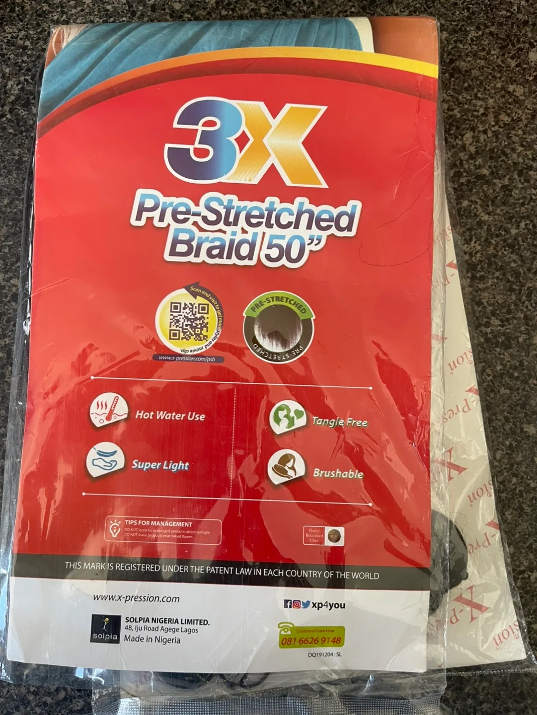 💚X-Pression 3X Pre-Stretched Braid Wig with Beads image indicator(3)