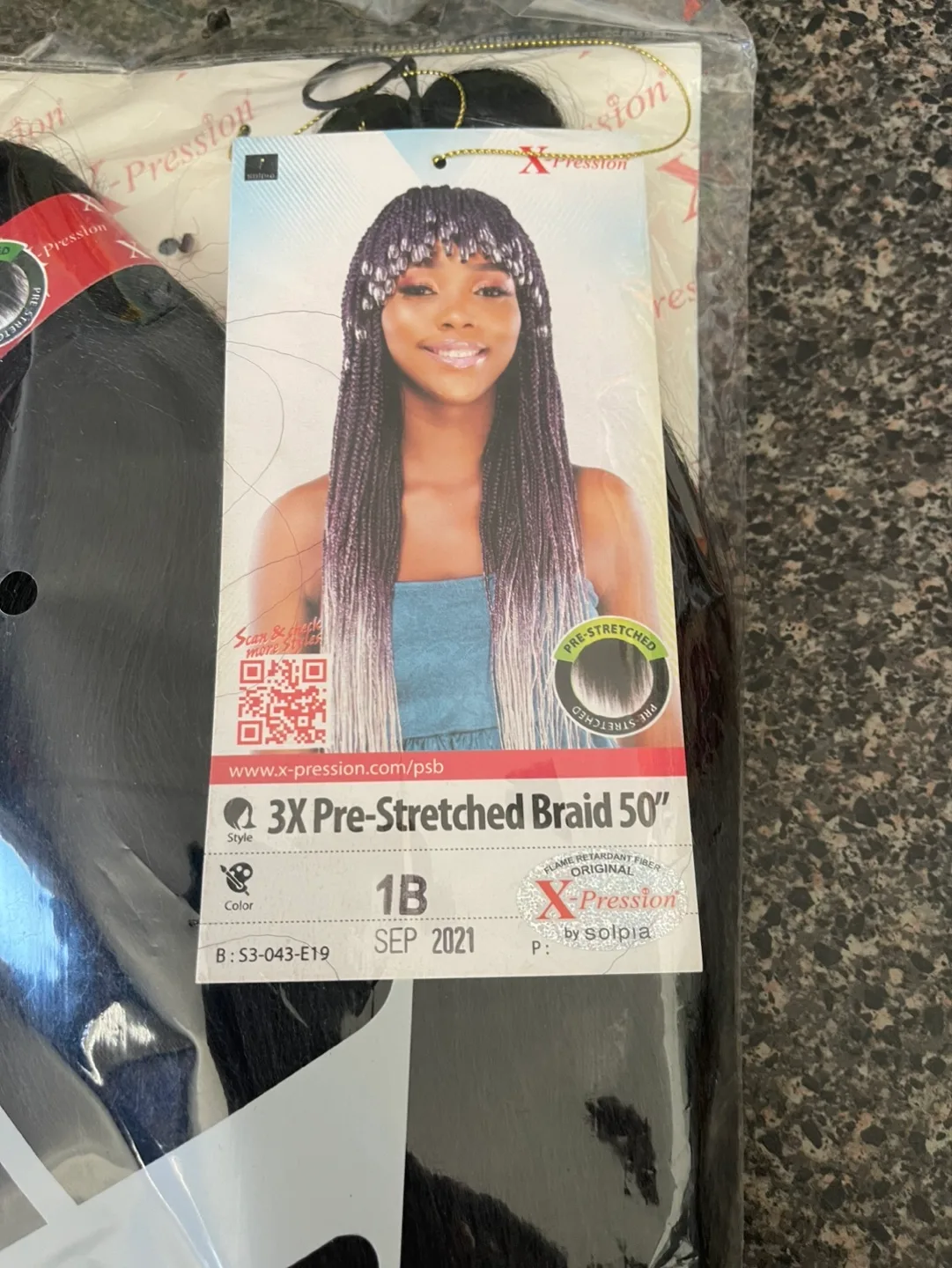 💚X-Pression 3X Pre-Stretched Braid Wig with Beads image indicator(6)