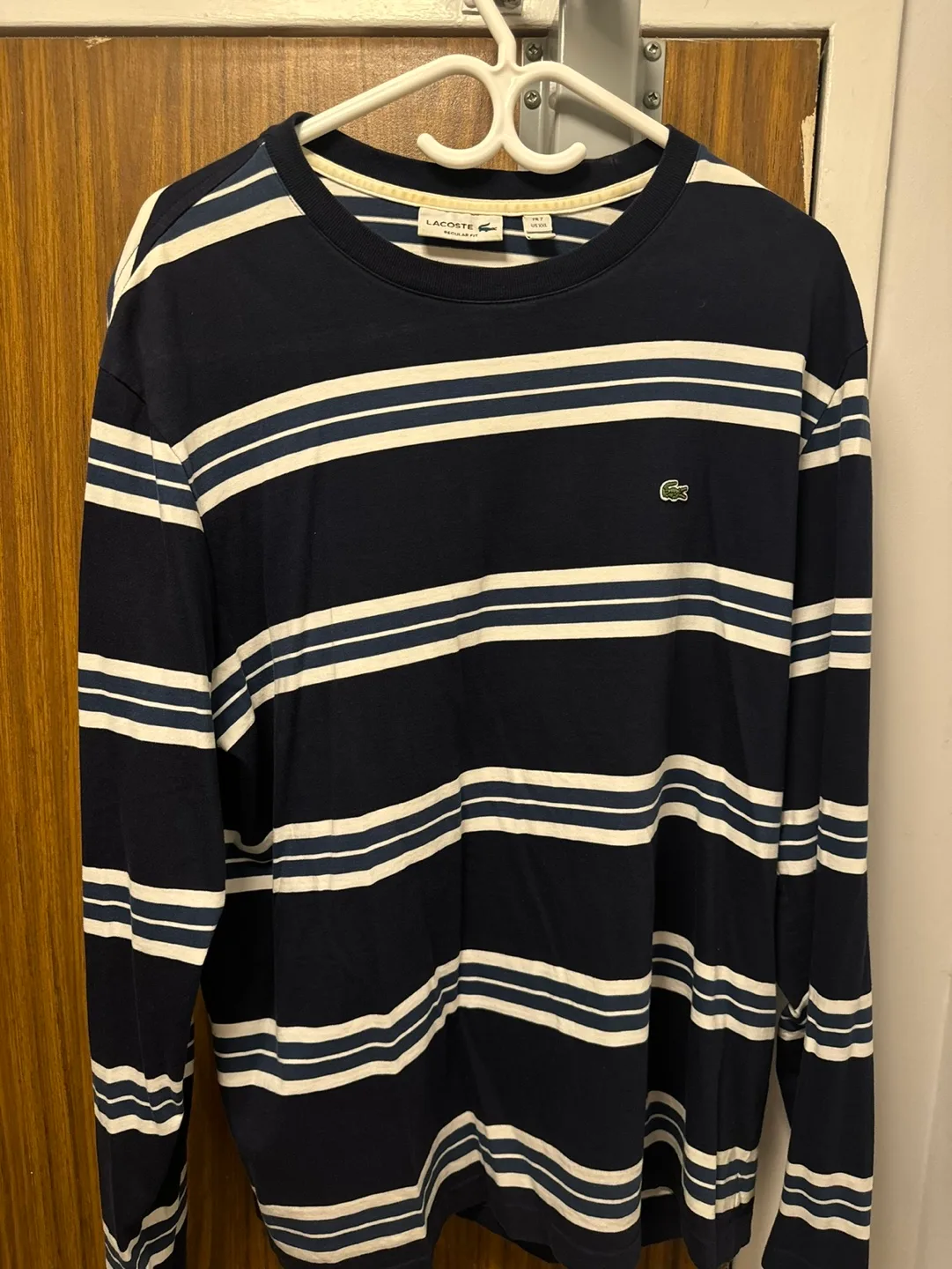 Lacoste Vintage Men's Striped Long Sleeve Shirt thumbnail