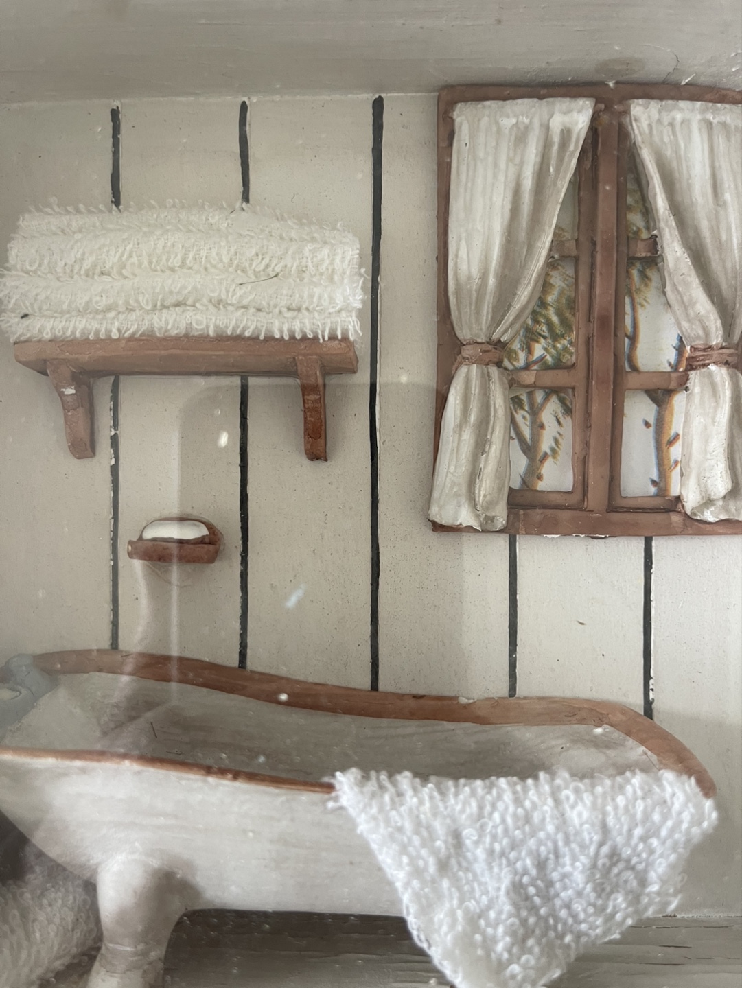 💚Rustic Bathroom Diorama Wall Decor - photo 3