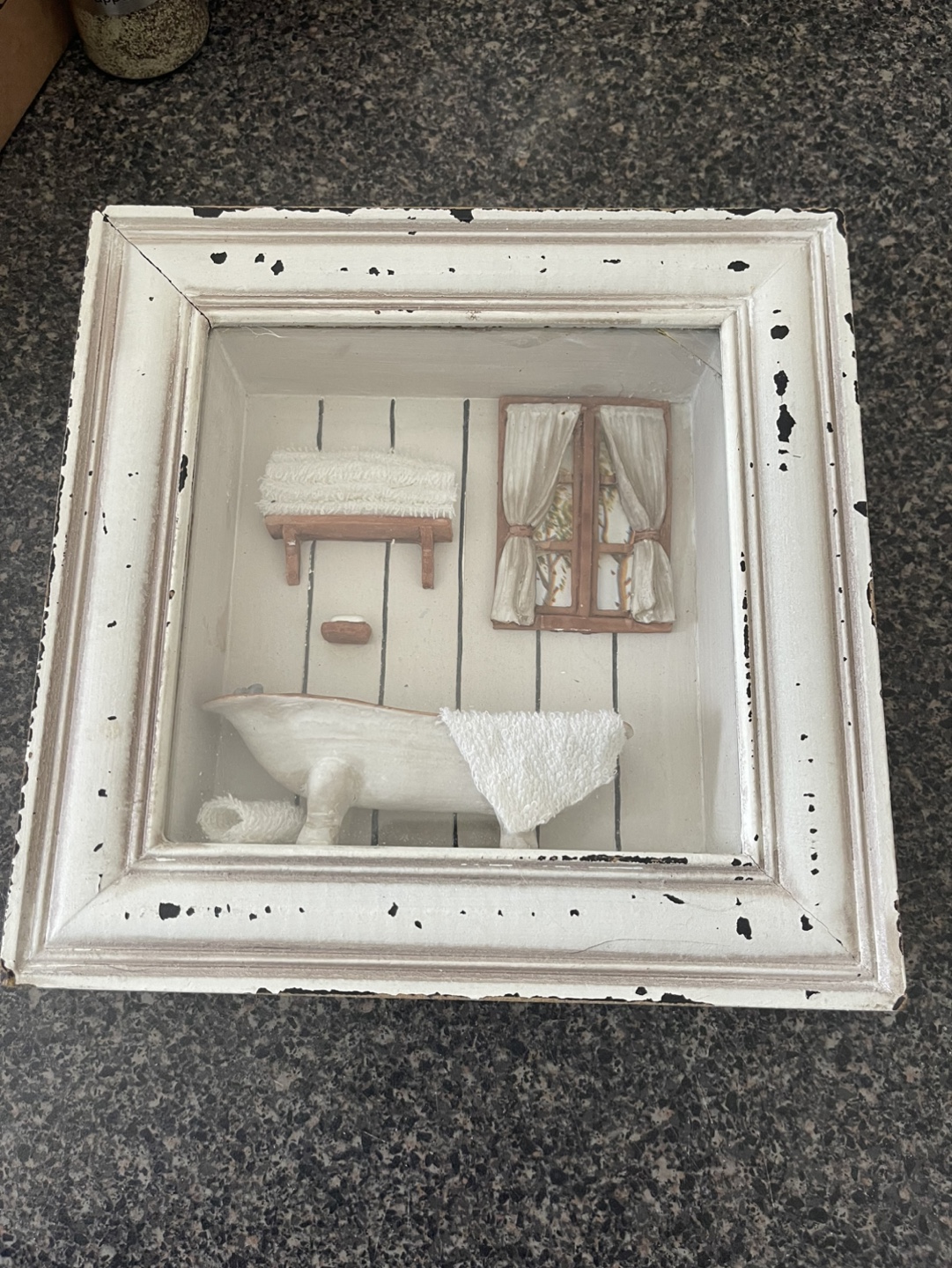 💚Rustic Bathroom Diorama Wall Decor - photo 2