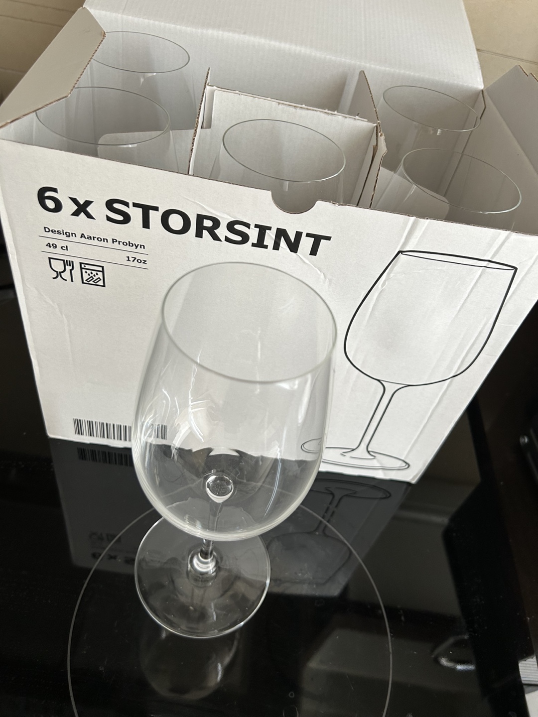 IKEA STORSINT Wine Glasses - Set of 6 - photo 2