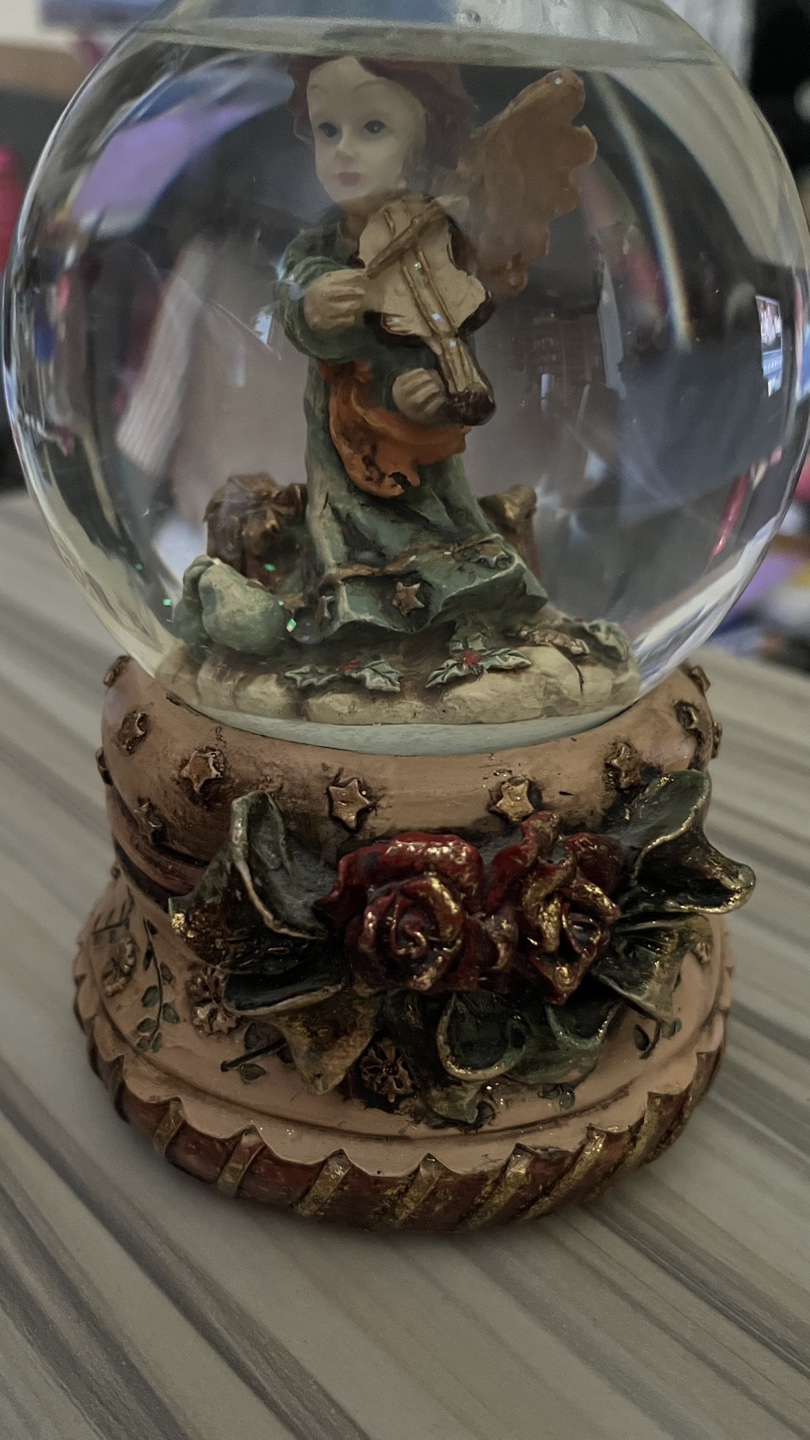 Musical Angel Snow Globe 🥕