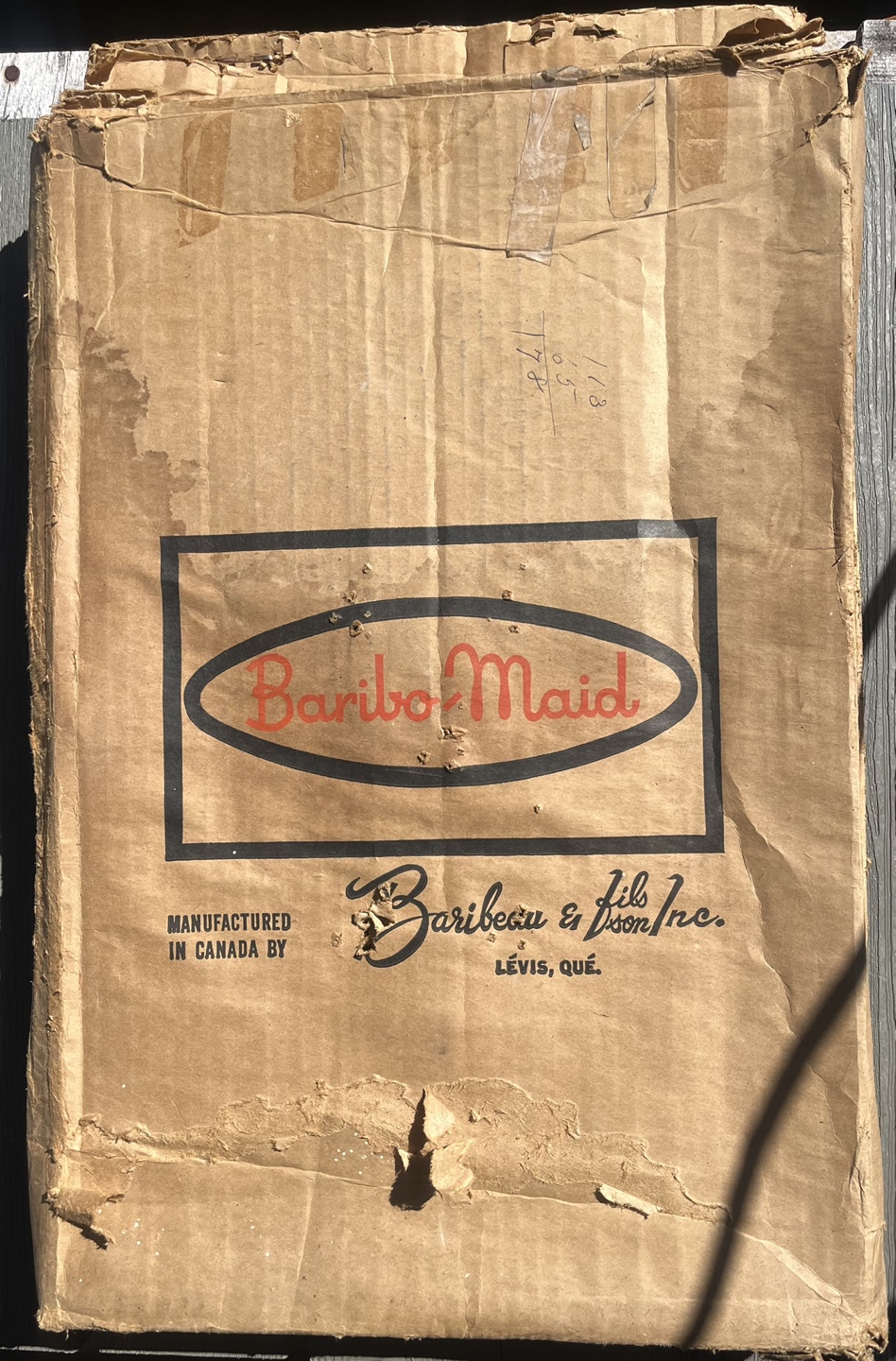 Vintage Baribeau & Fils Inc. Baribox Maid Wooden Cutting Board - photo 3