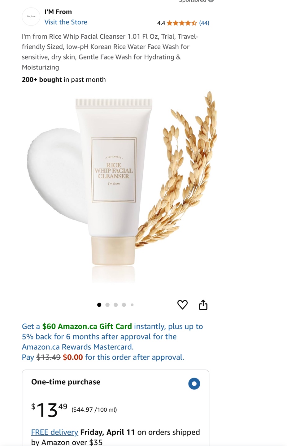 I'm from Rice Whip Facial Cleanser 150ml - photo 2