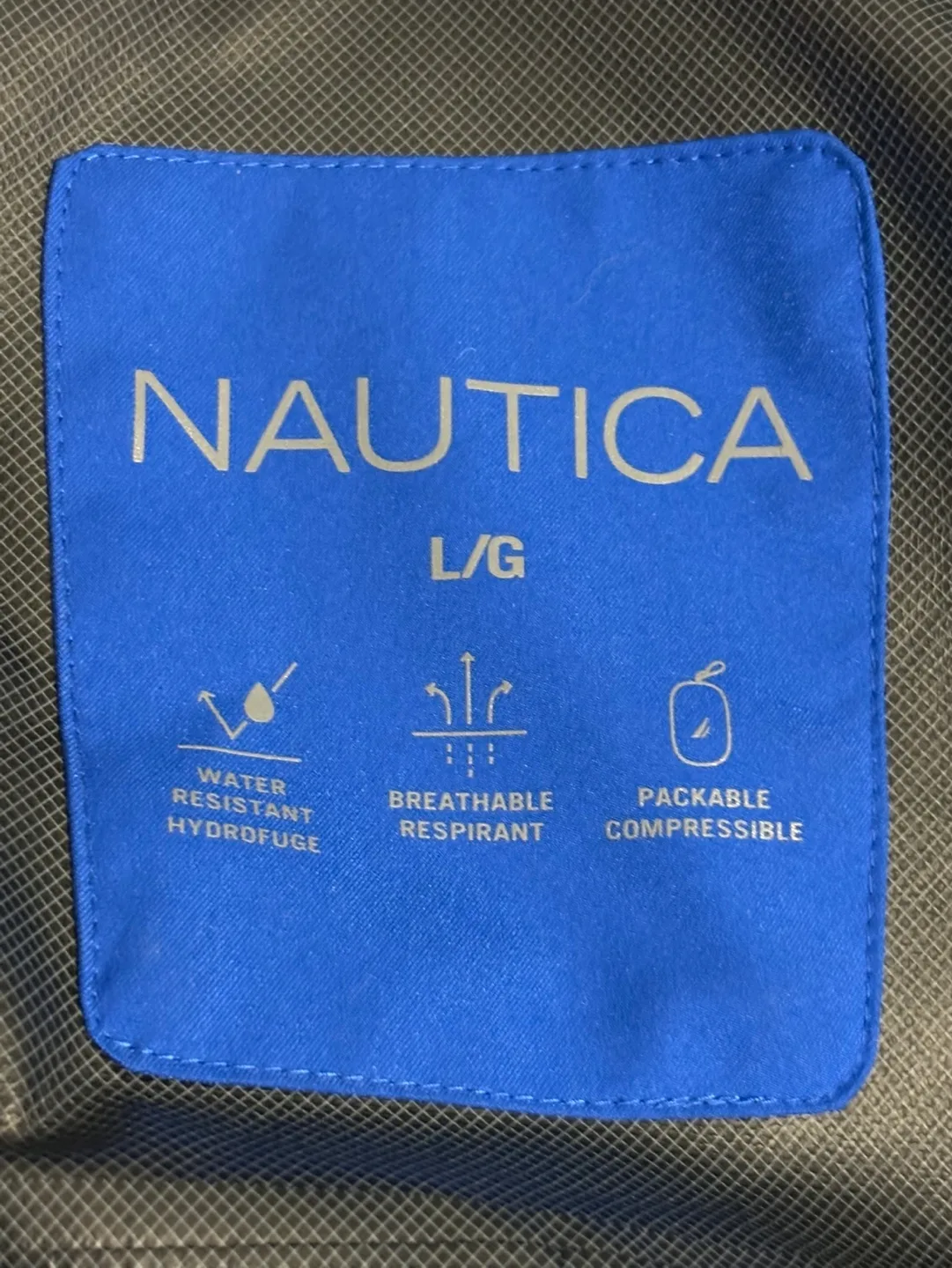 Nautica Men's Blue Packable Jacket - Size Large image indicator(4)