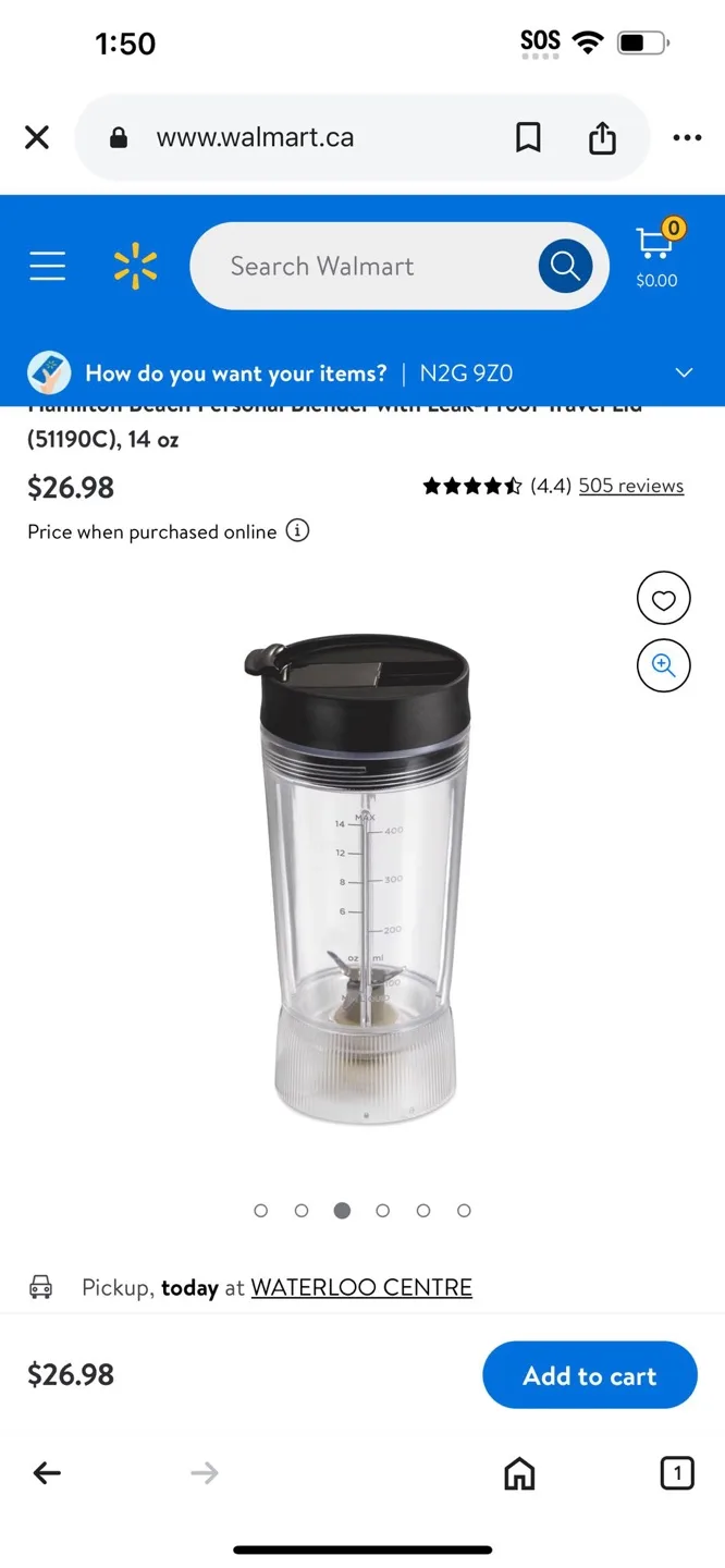 Hamilton Beach Personal Blender - 14 oz image indicator(6)