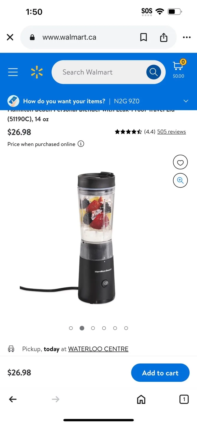 Hamilton Beach Personal Blender - 14 oz image indicator(2)