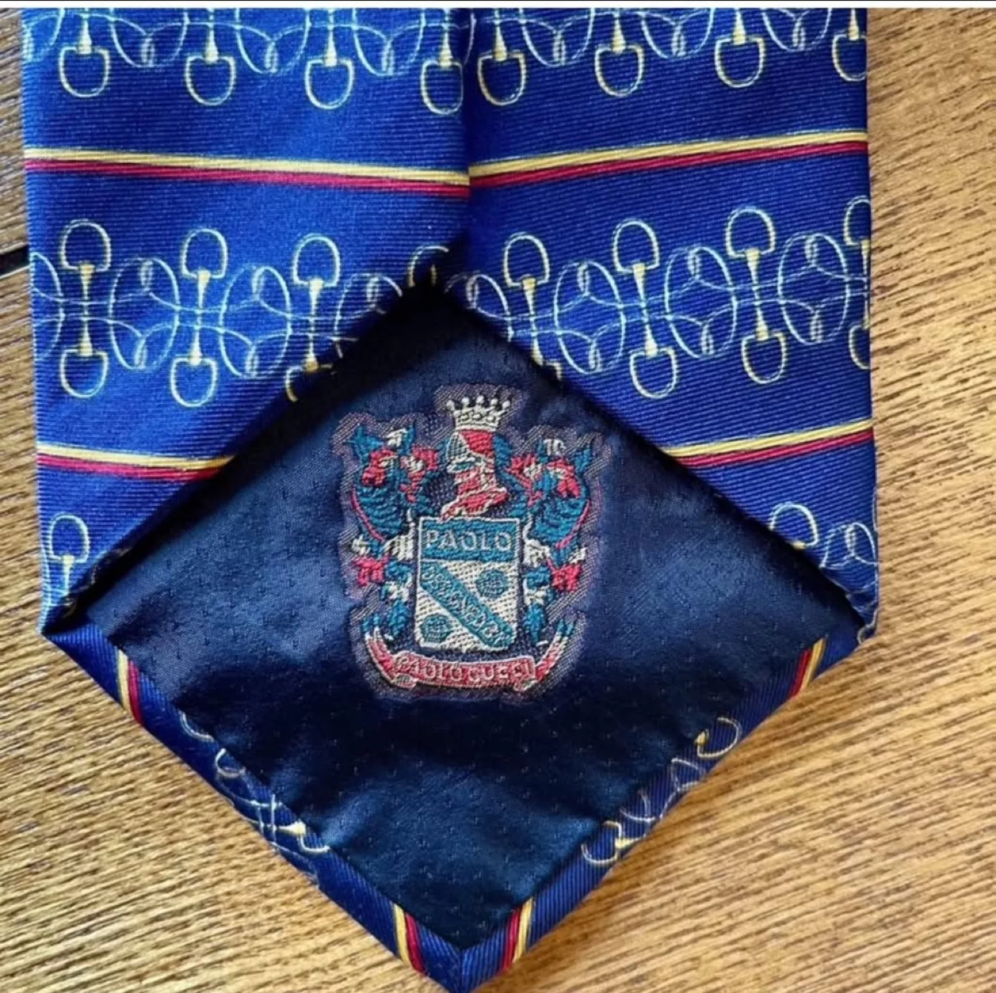 Vintage Paolo Gucci Tie,Hand Finished 100% Silk Tie thumbnail