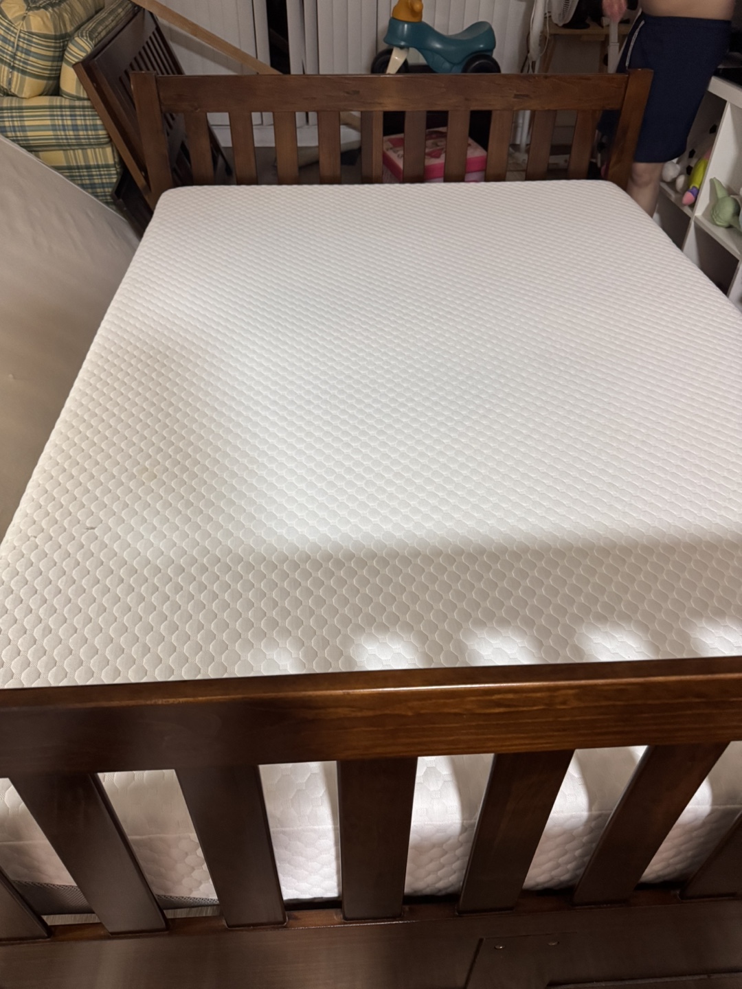 Full Bed Frame with Memory Foam Mattress - photo 2