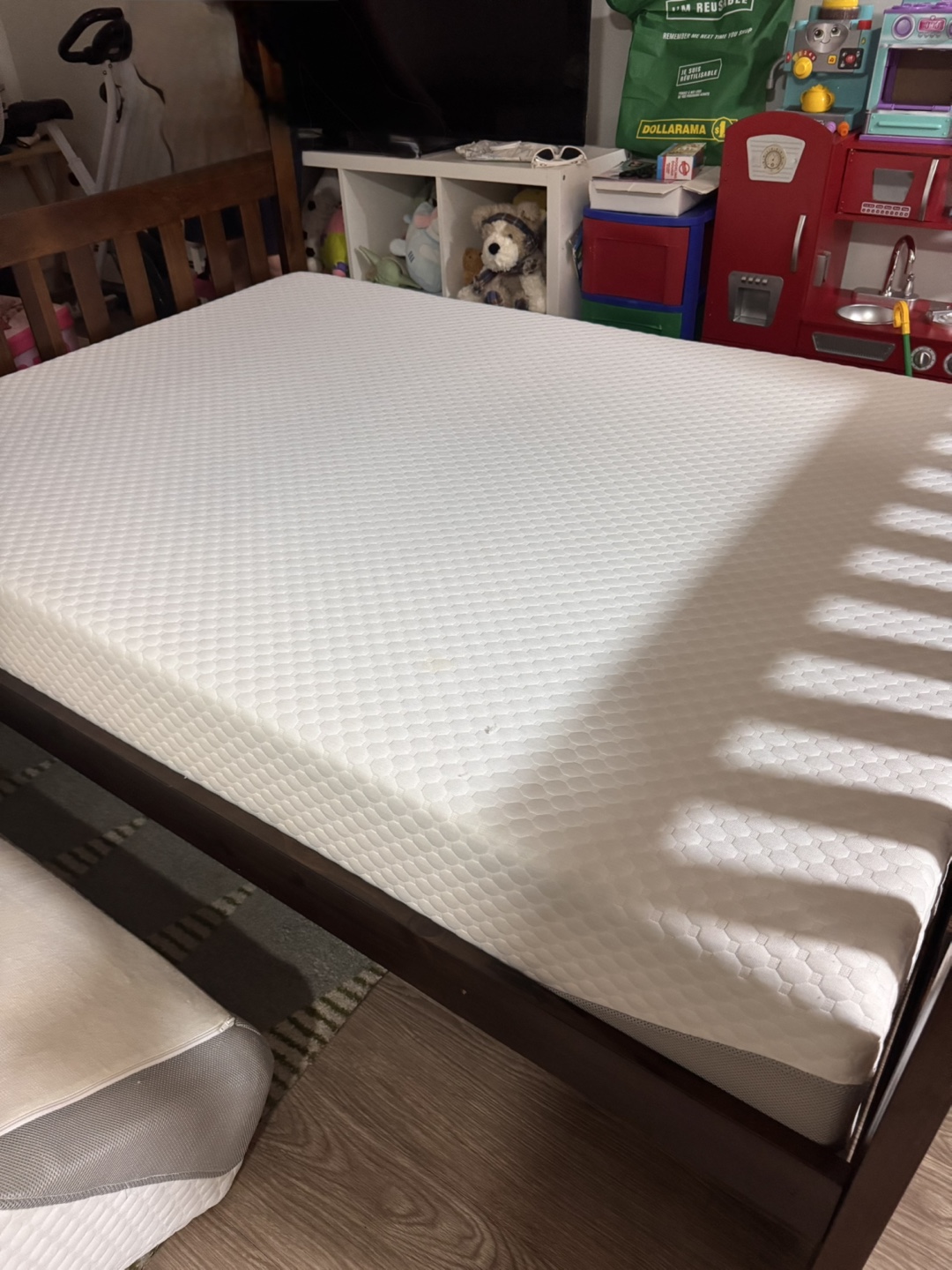 Full Bed Frame with Memory Foam Mattress