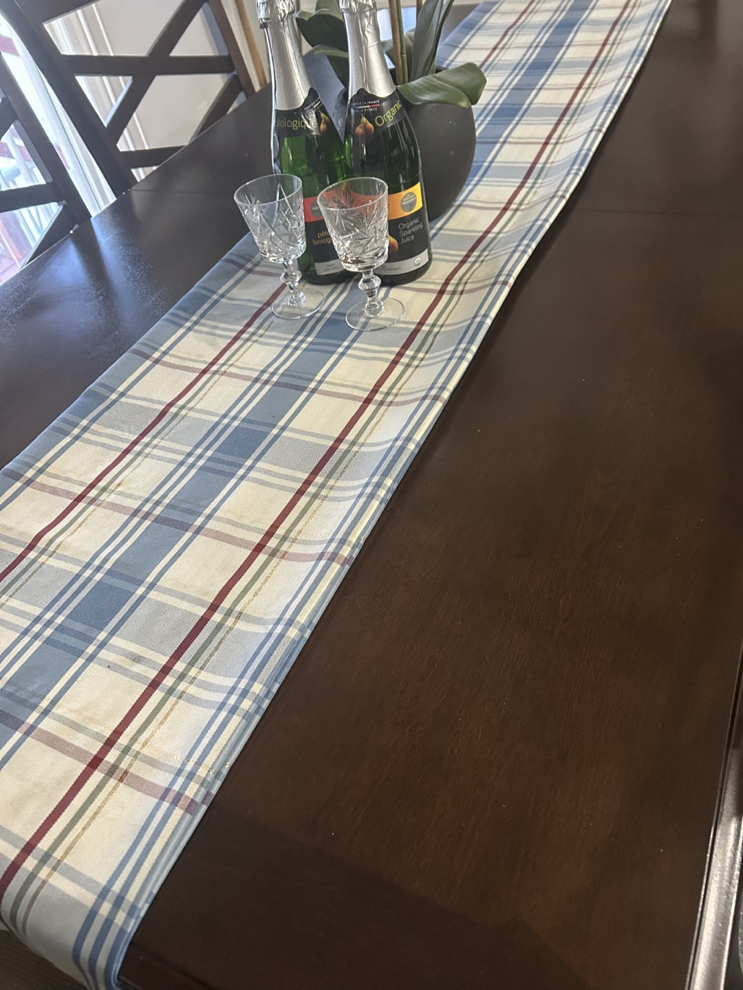 Dark Brown Wooden Dining Table Set with 6 Chairs - photo 2