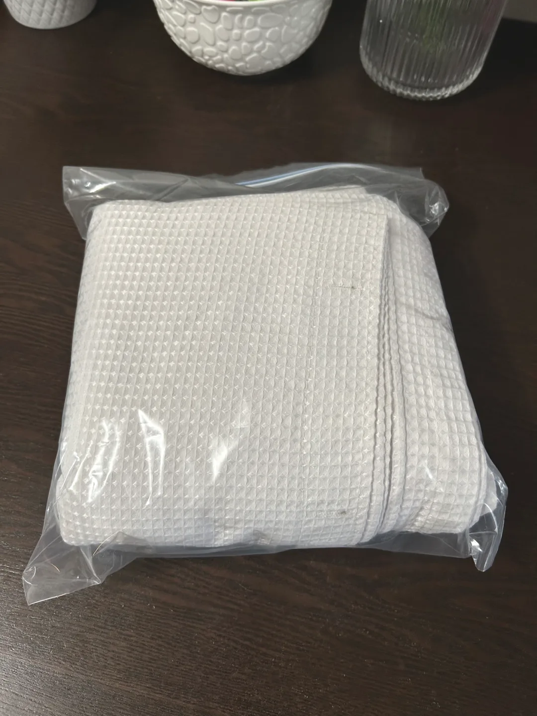 Beautiful White Shower Curtain, Liner + Rings image indicator(4)