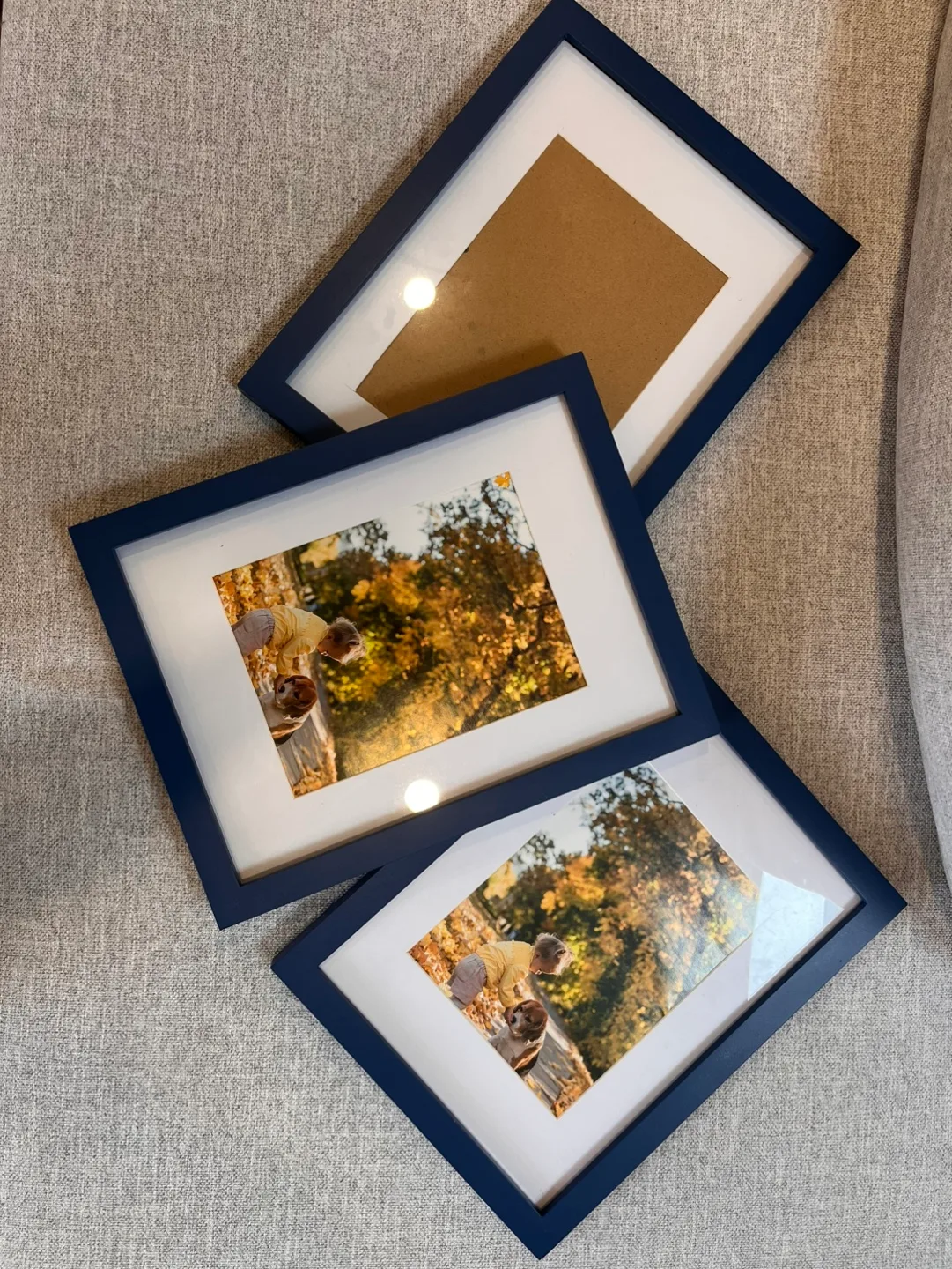 Three Navy Blue Picture Frames thumbnail