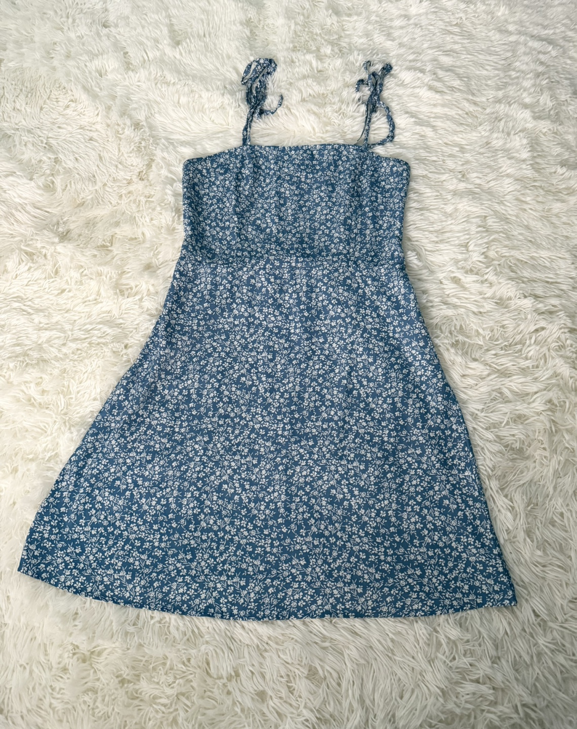 SHEIN Blue Floral Sundress Size S