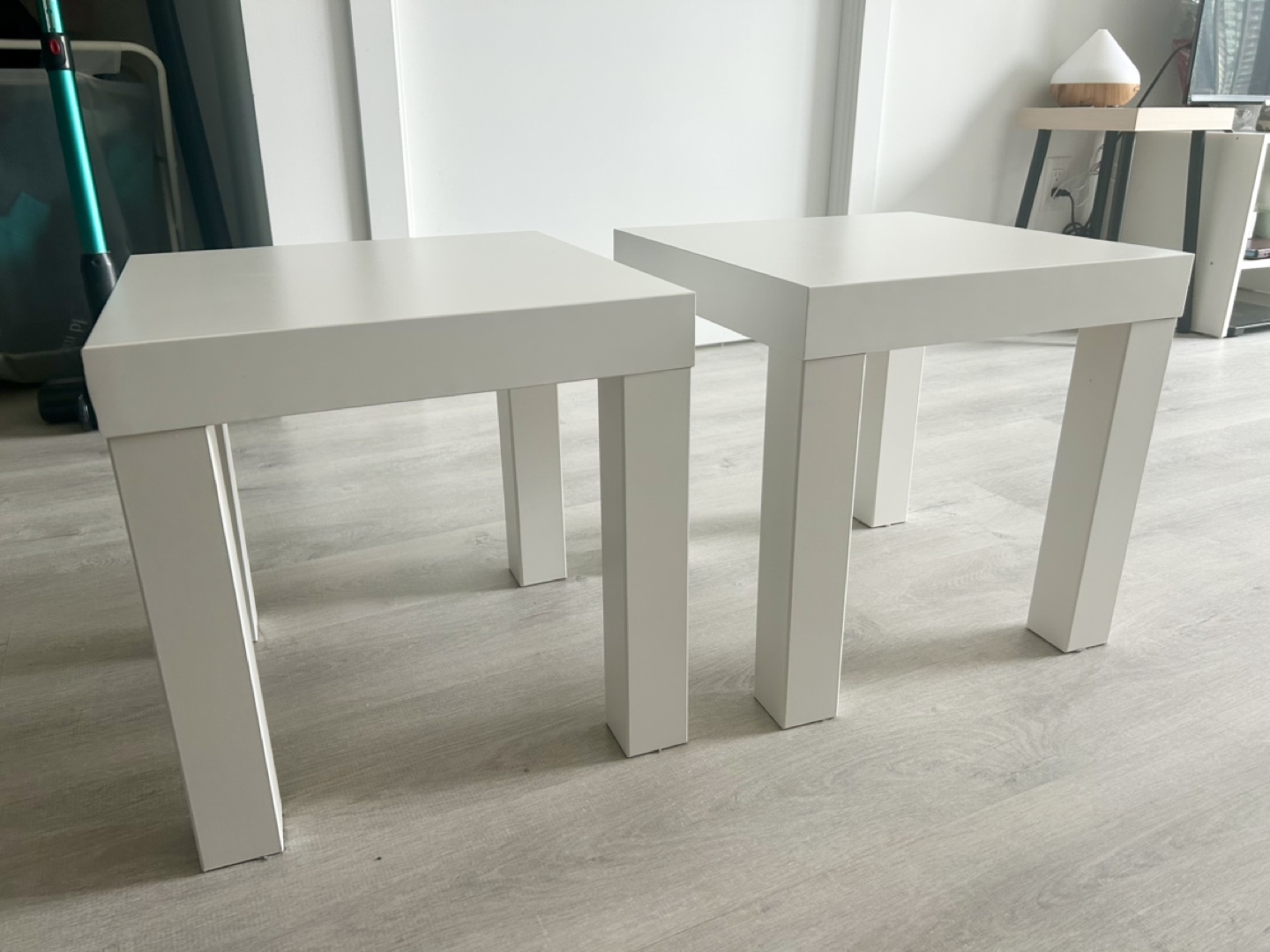 Pair of IKEA Lack Side Tables - White - photo 2