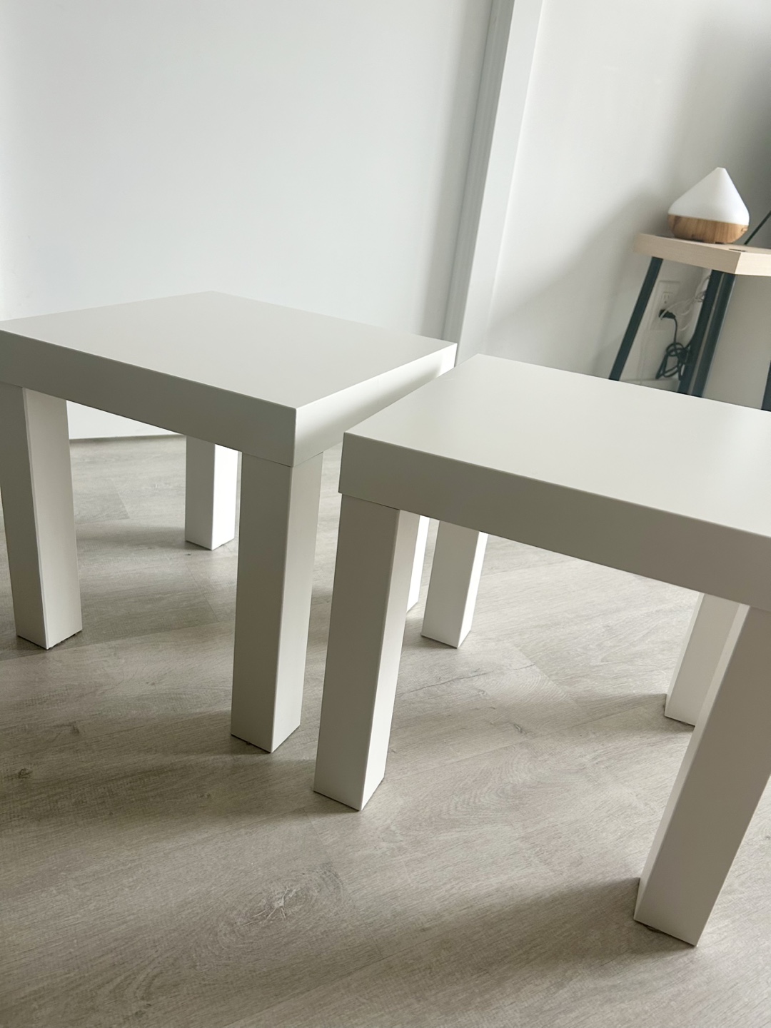Pair of IKEA Lack Side Tables - White - photo 3