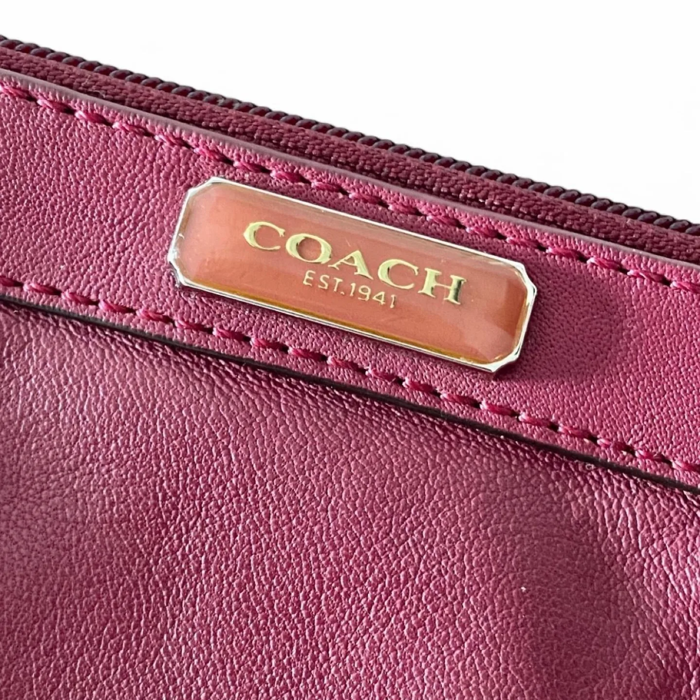 Y2K Coach wristlet in cherry red colour ♥️🍒👛 image indicator(4)
