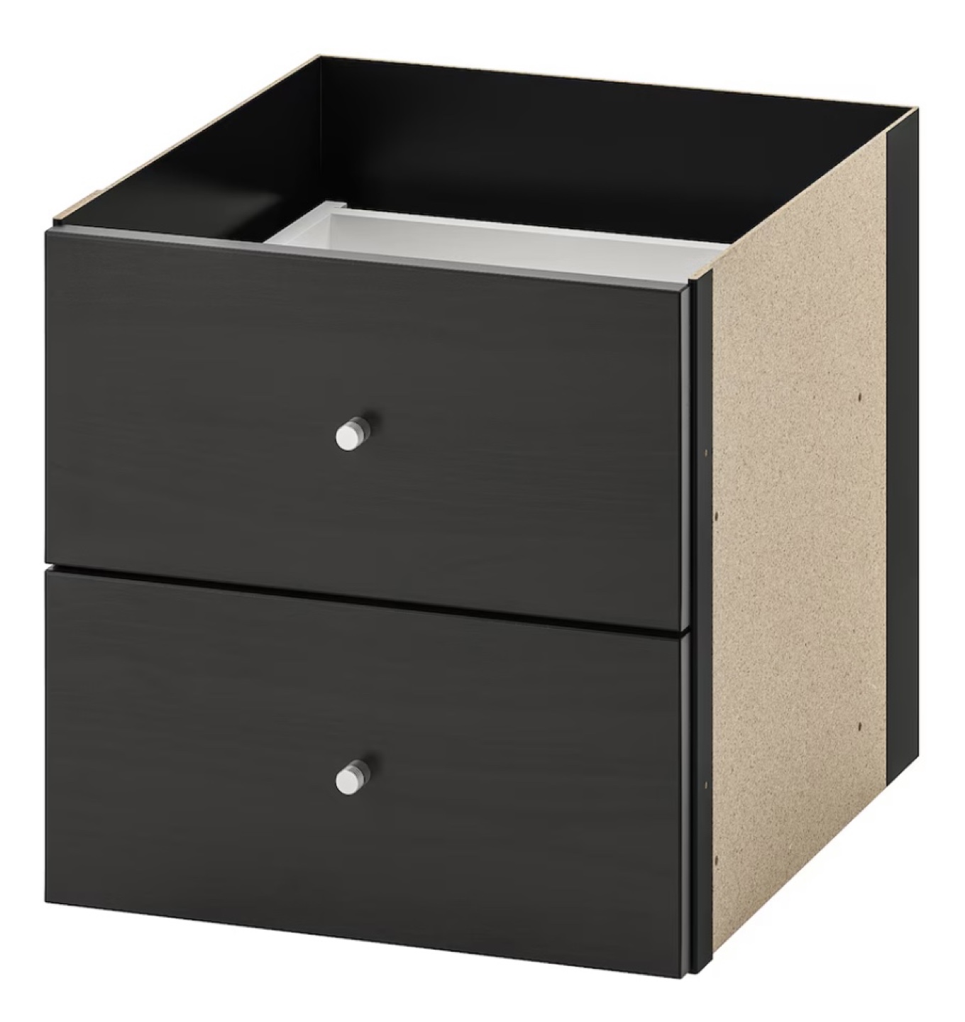 IKEA KALLAX Insert with Two Drawers - Black