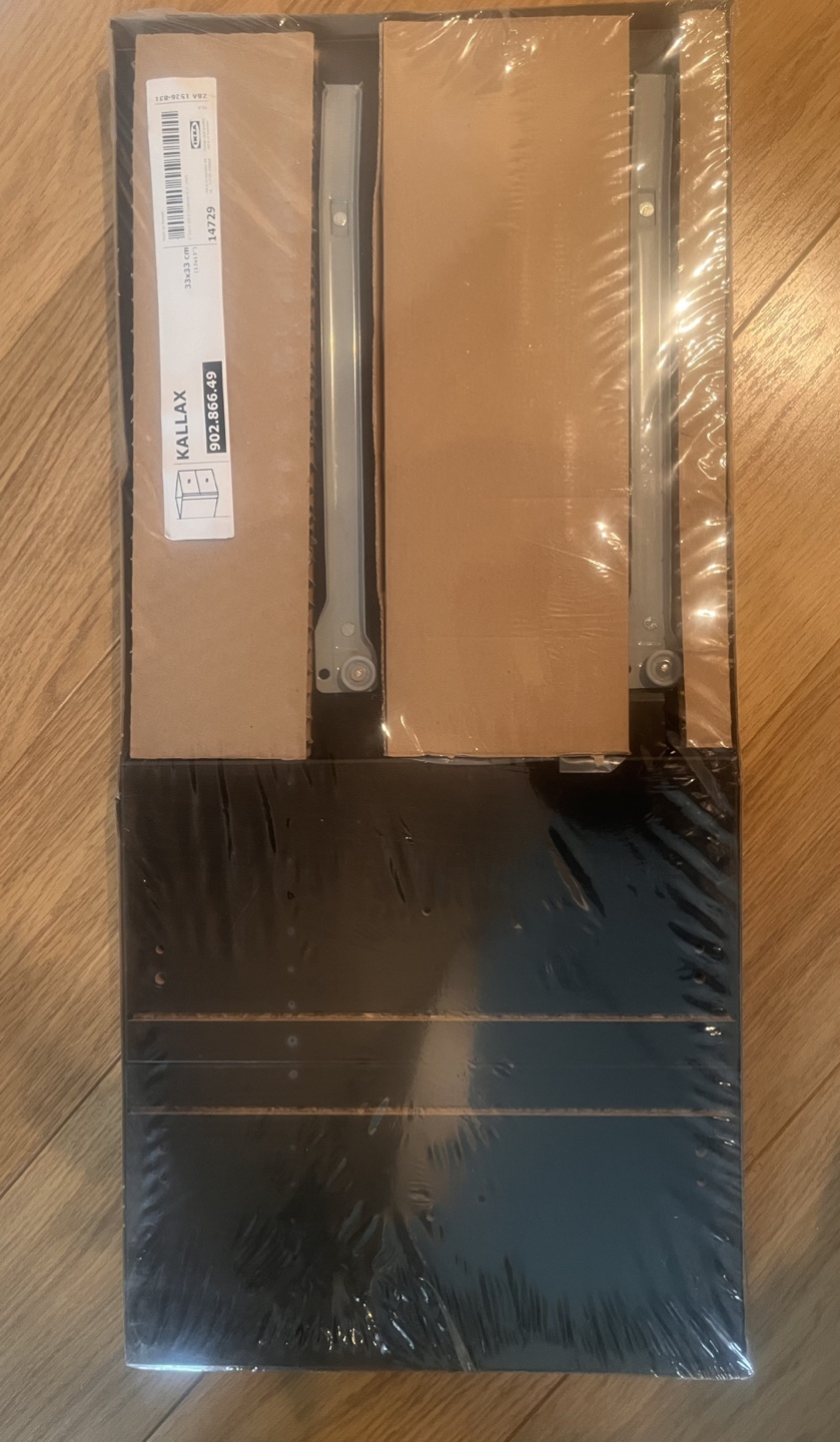 IKEA KALLAX Insert with Two Drawers - Black - photo 2