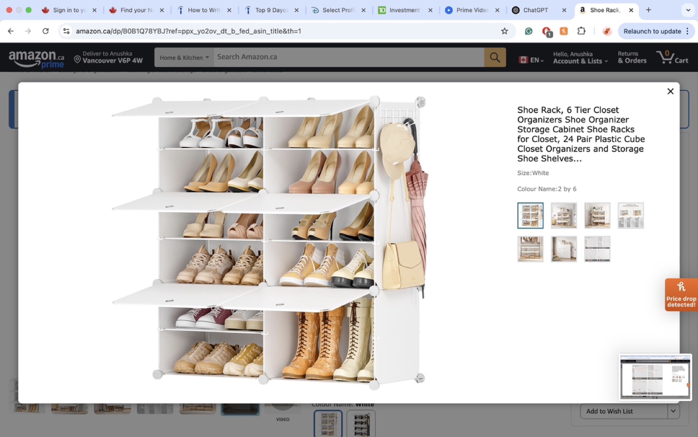 6-Tier Closet Organizer Shoe Rack - photo 4