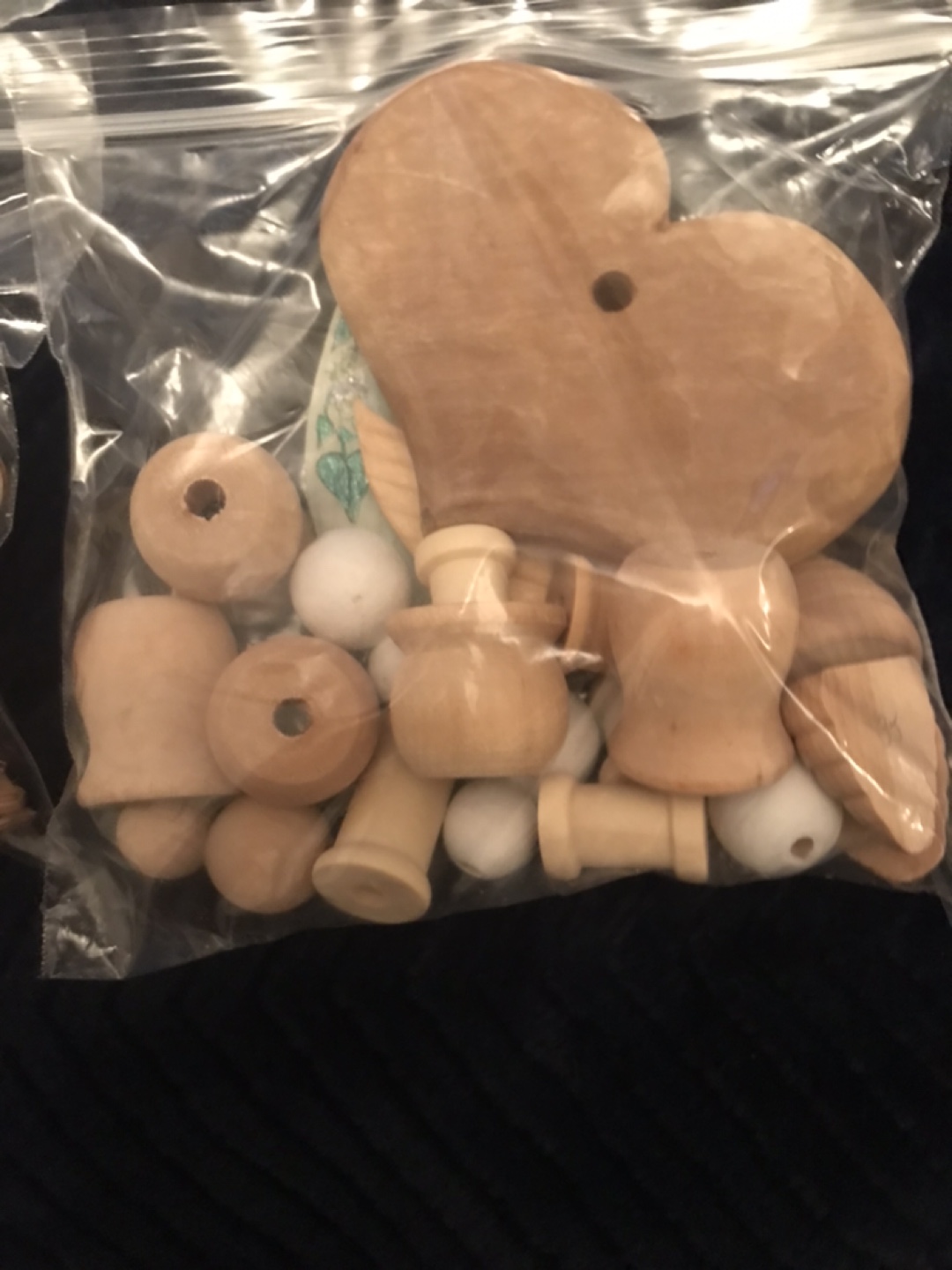 Bulk Wooden Craft Shapes & Beads - photo 3