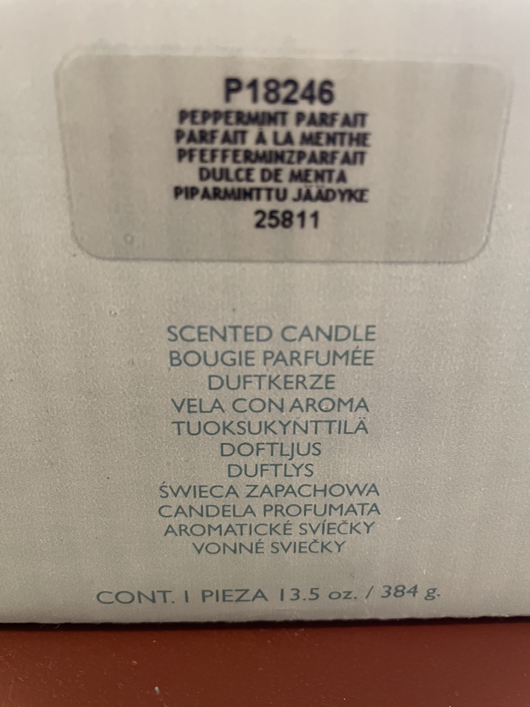 PartyLite Peppermint Parfait Scented Candle 13.5 oz - photo 3