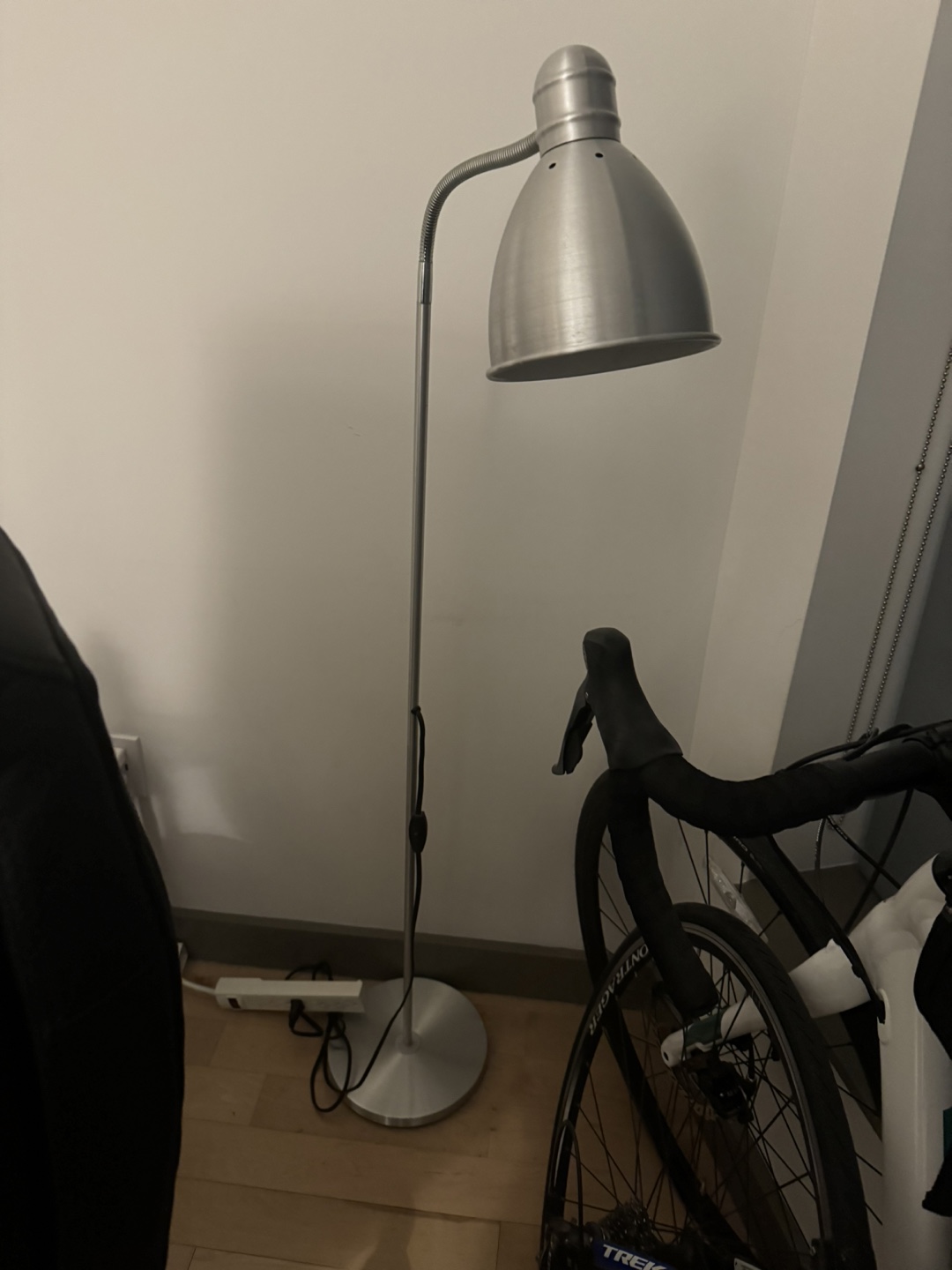 Silver Floor Lamp with Adjustable Arm - photo 2