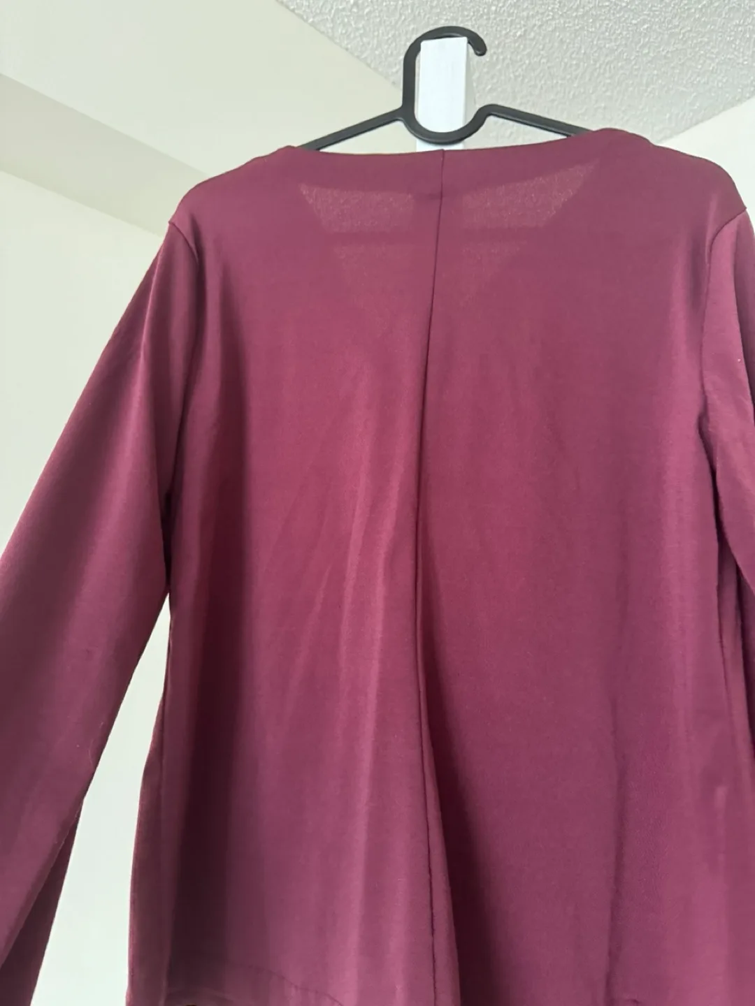 Banana Republic Burgundy Cowl Neck Long Sleeve Blouse image indicator(5)