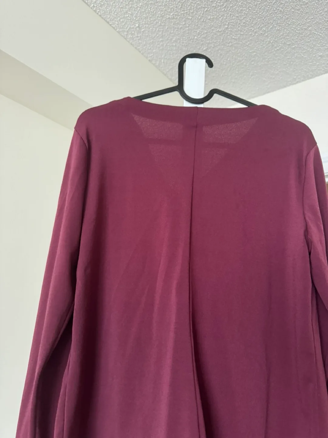 Banana Republic Burgundy Cowl Neck Long Sleeve Blouse image indicator(6)