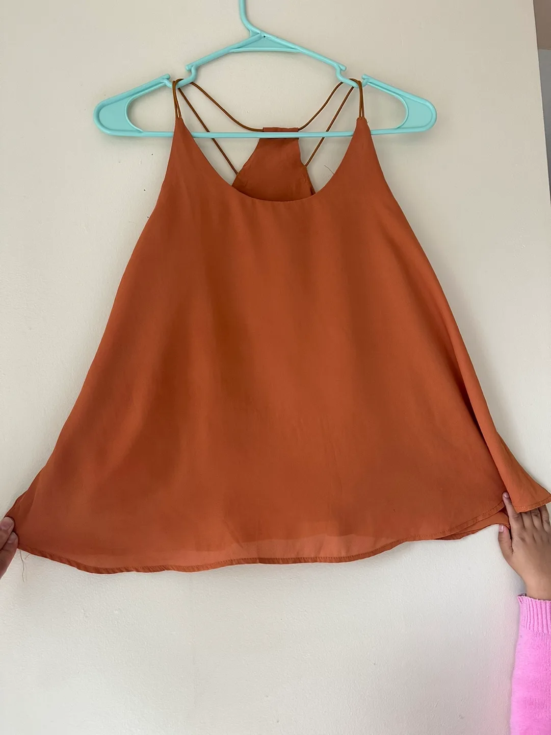 Burnt Orange Cross-Back Cami Top thumbnail