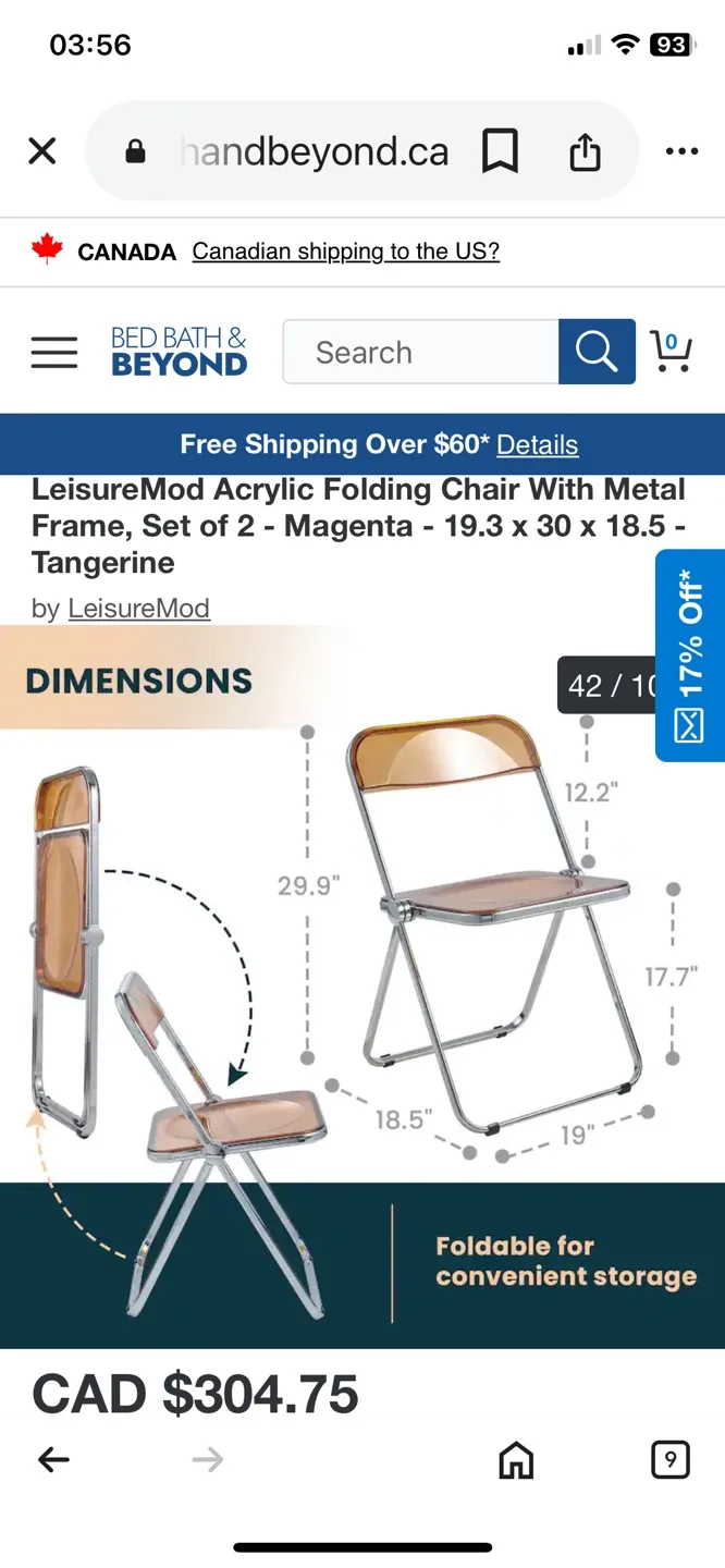 🧡Vintage 70’s Amber Acrylic Chair image indicator(3)